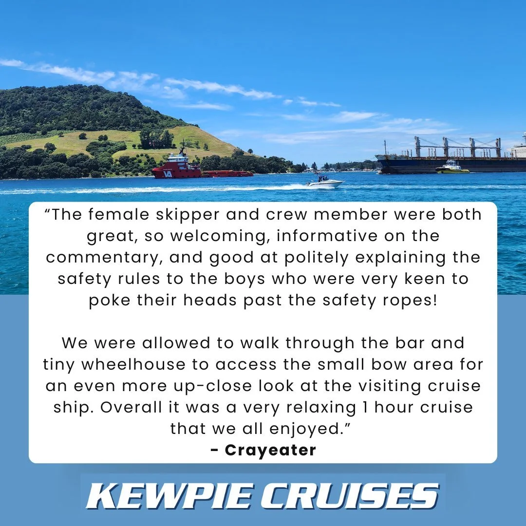 We don't say it ourselves!
🙌 Thank you for your kind words &amp; see you on Kewpie soon! 
Psst! We're running this weekend!
.
.
.
#testimonial #kewpiecruises #nzthingstodo #northislandnz #tauranga #mountmaunganui #boatlife #nztourism #ifyouseek #nzw