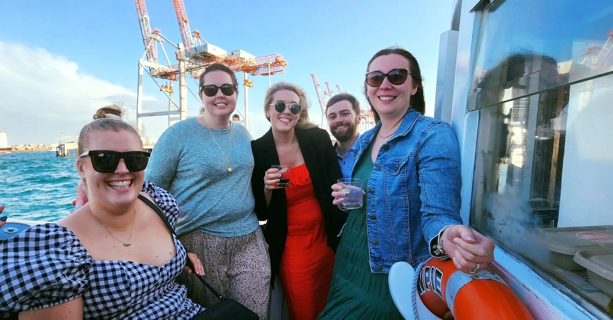 😎 Sunnies out with the gang!
✨ We have had the best parties on board the iconic Kewpie. Themed parties, DJ parties, karoke, weddings, birthday parties (from age five to a record one hundred and six years old!), reunions, graduations, engagements and