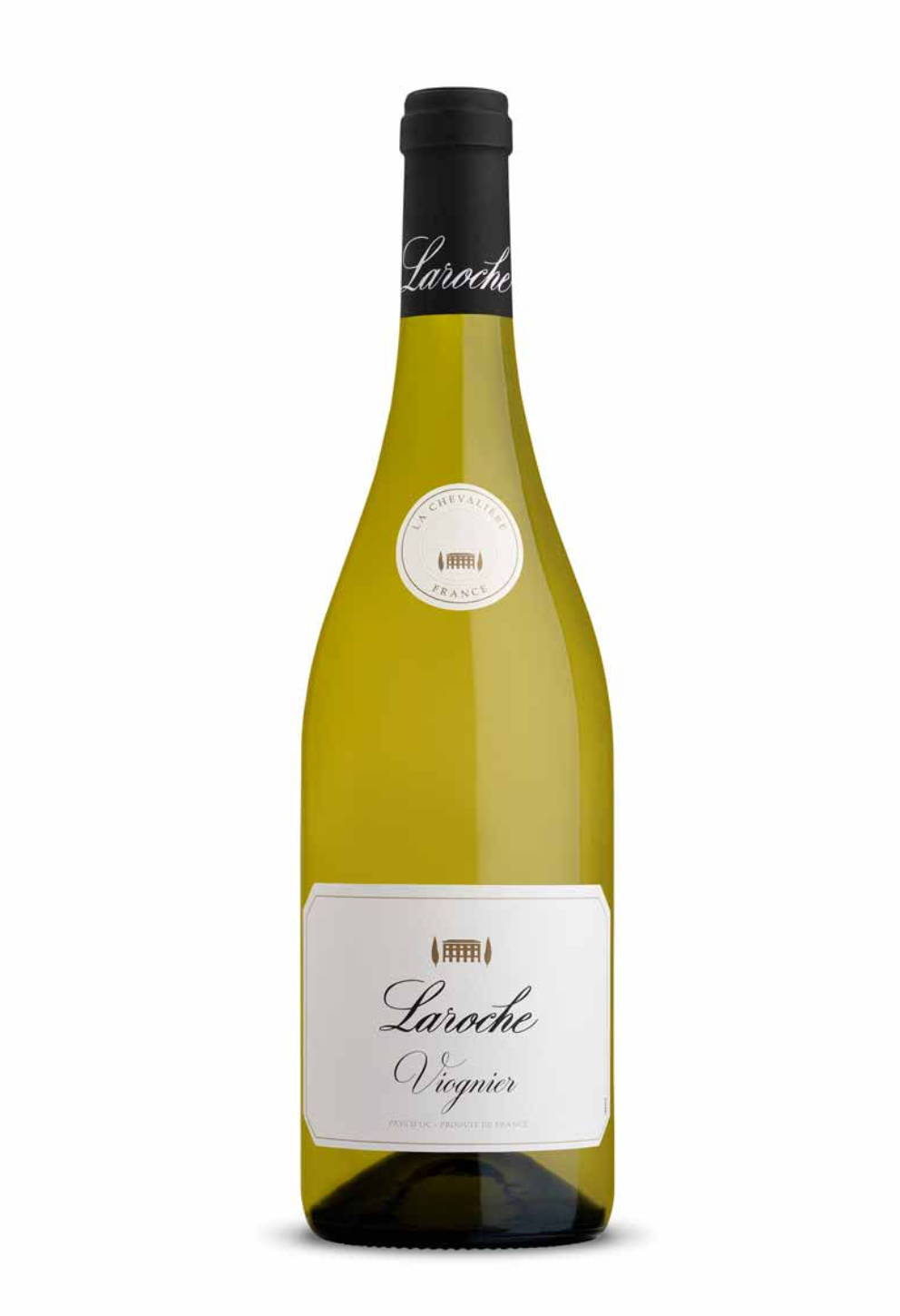 A bottle of Laroche Viognier white wine.