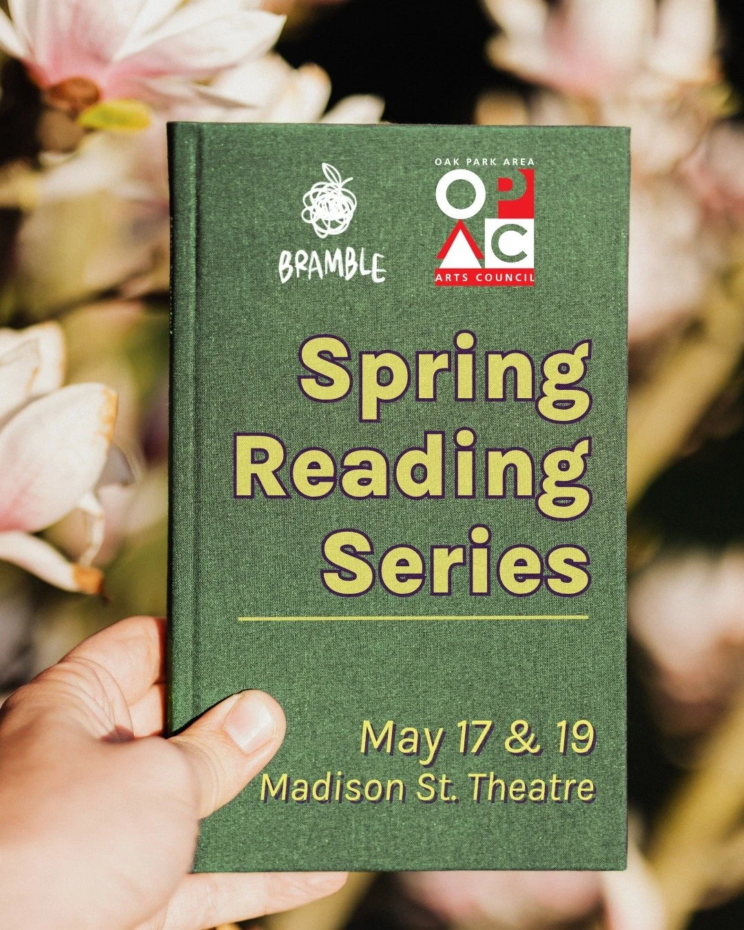 The Oak Park Area Arts Council has partnered with Bramble Theatre to bring their Spring Reading Series to Oak Park! Taking place March 17&ndash;19 at Madison Street Theater, we'll be showcasing three original new works. Flexible Pick-Your-Price ticke