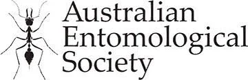Logo of the Australian Entomological Society, featuring a stylized insect.