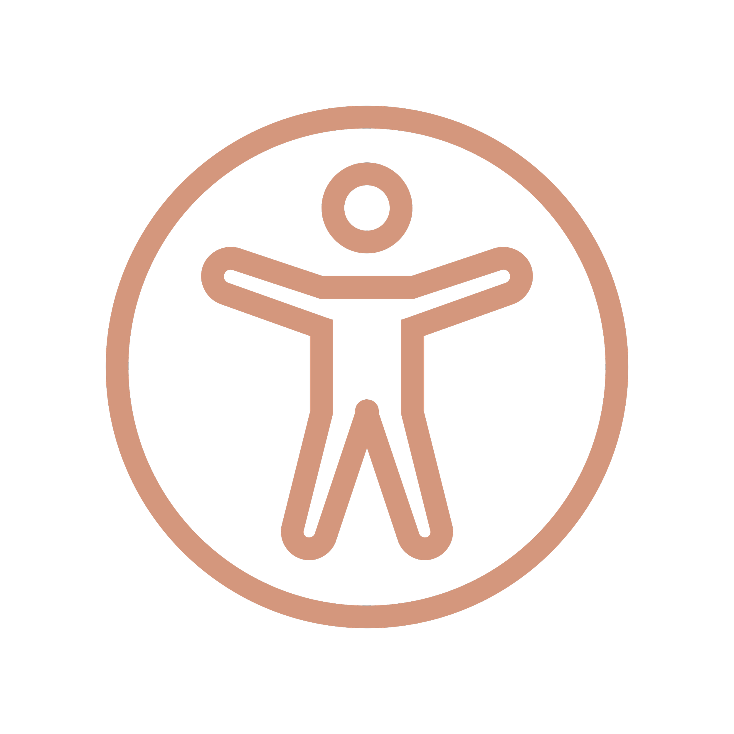 accessibility symbol of human inside circle