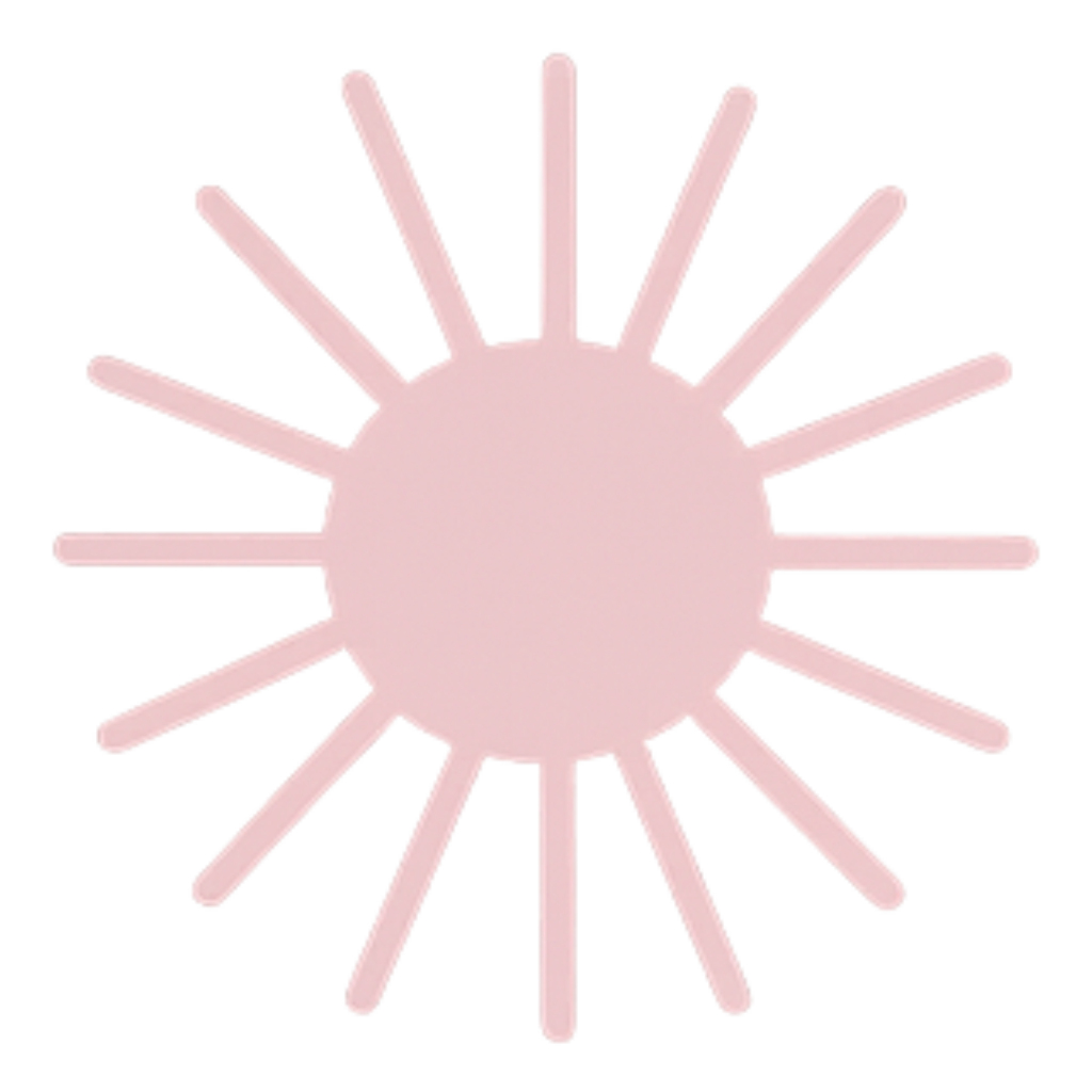 light pink star burst