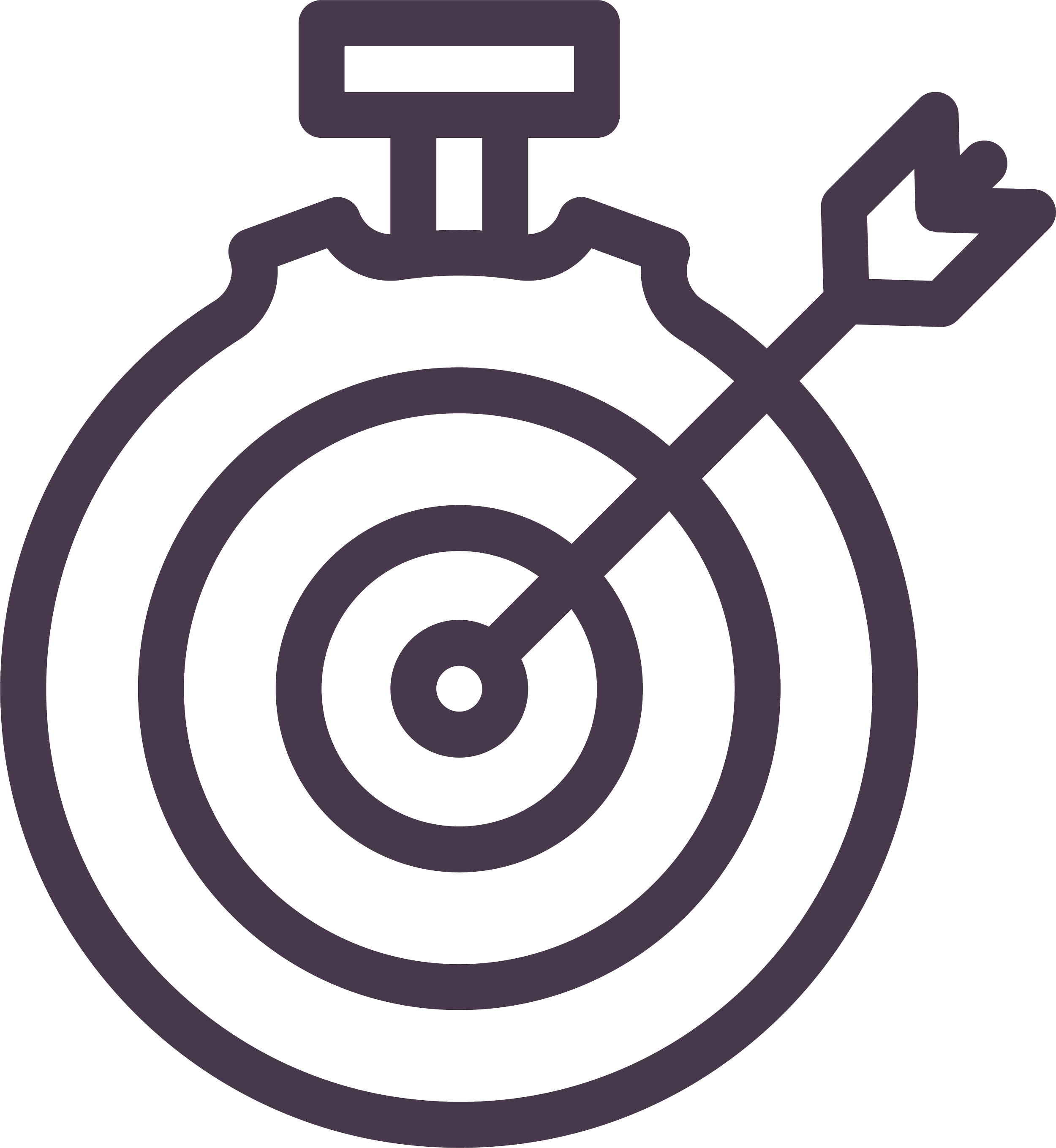 Target icon with arrow hitting the bullseye, symbolising video content that keeps subscribers aligned with the latest trends.