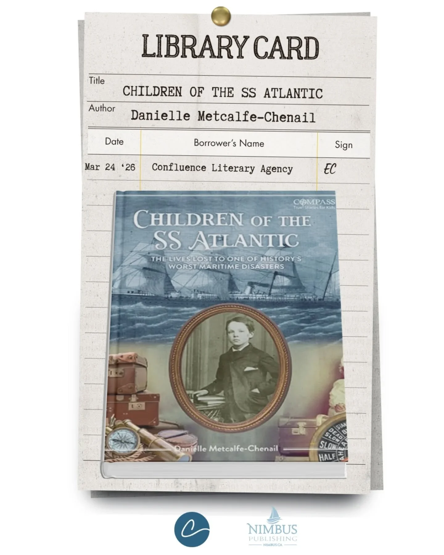 Before the Titanic, there was the SS Atlantic. 🚢&nbsp;The Children of the SS Atlantic by @dmchenail brings one of history's forgotten disasters to life for young readers through the eyes of the children who lived it. On sale now from @nimbuspub; con