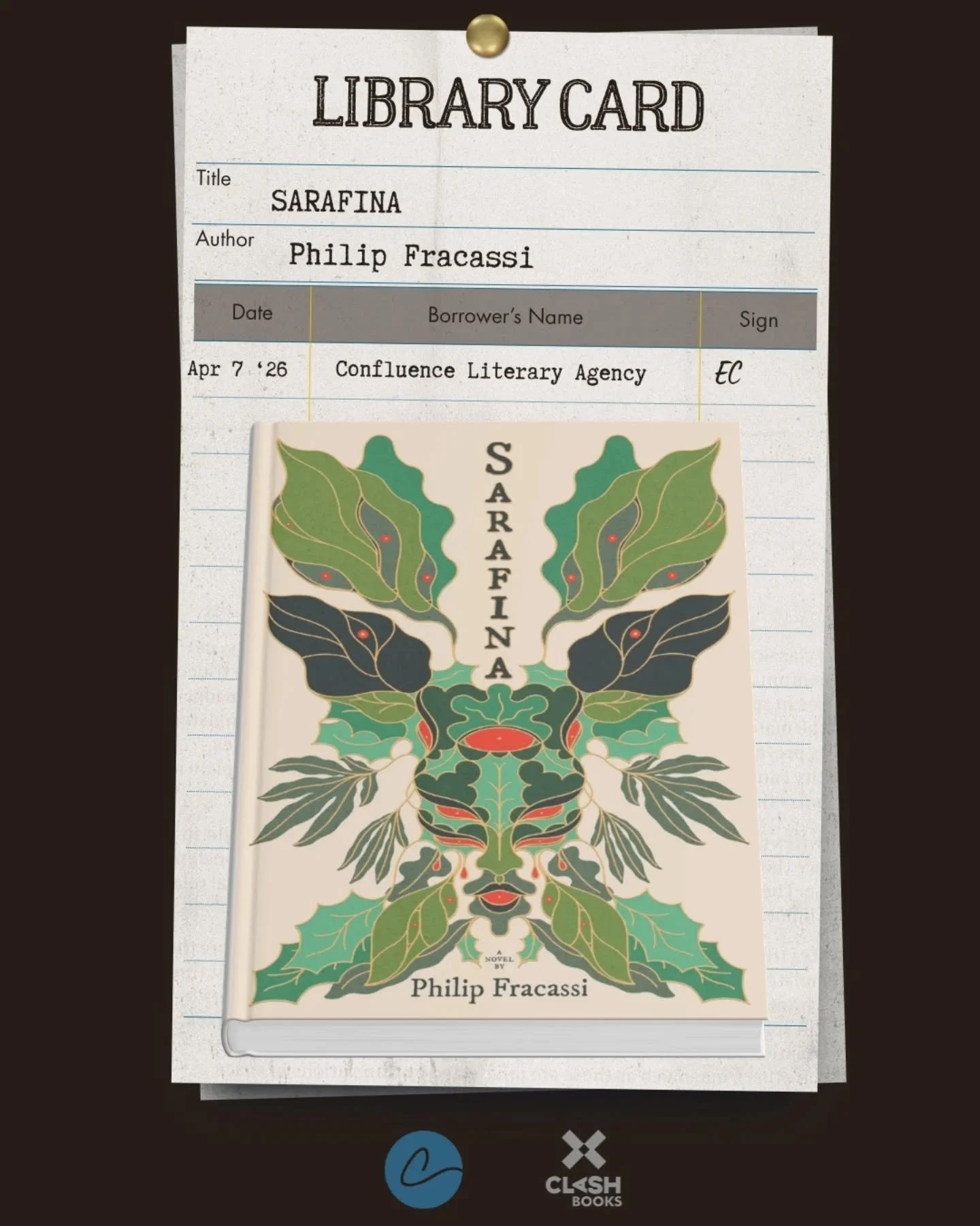 🖤Home is where the horror lives in Sarafina's cabin 🖤

Confluence wishes a very happy pub day to @pfracassi and SARAFINA! On sale now from @clashbooks ✨

***
Choosing to risk execution rather than be killed in a losing war, three brothers desert th