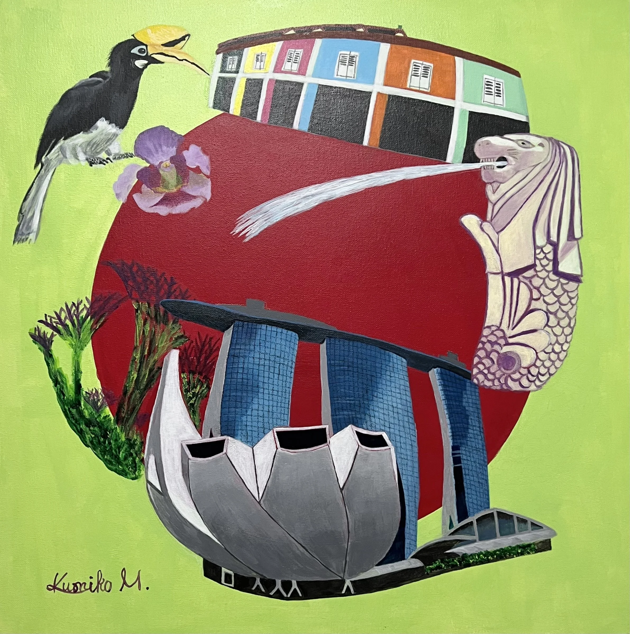 "Little Red Dot" Participated in an art exhibition, "Art Unites 2024" by WAA on July the 20th, 2024 at Katong Community Centre!