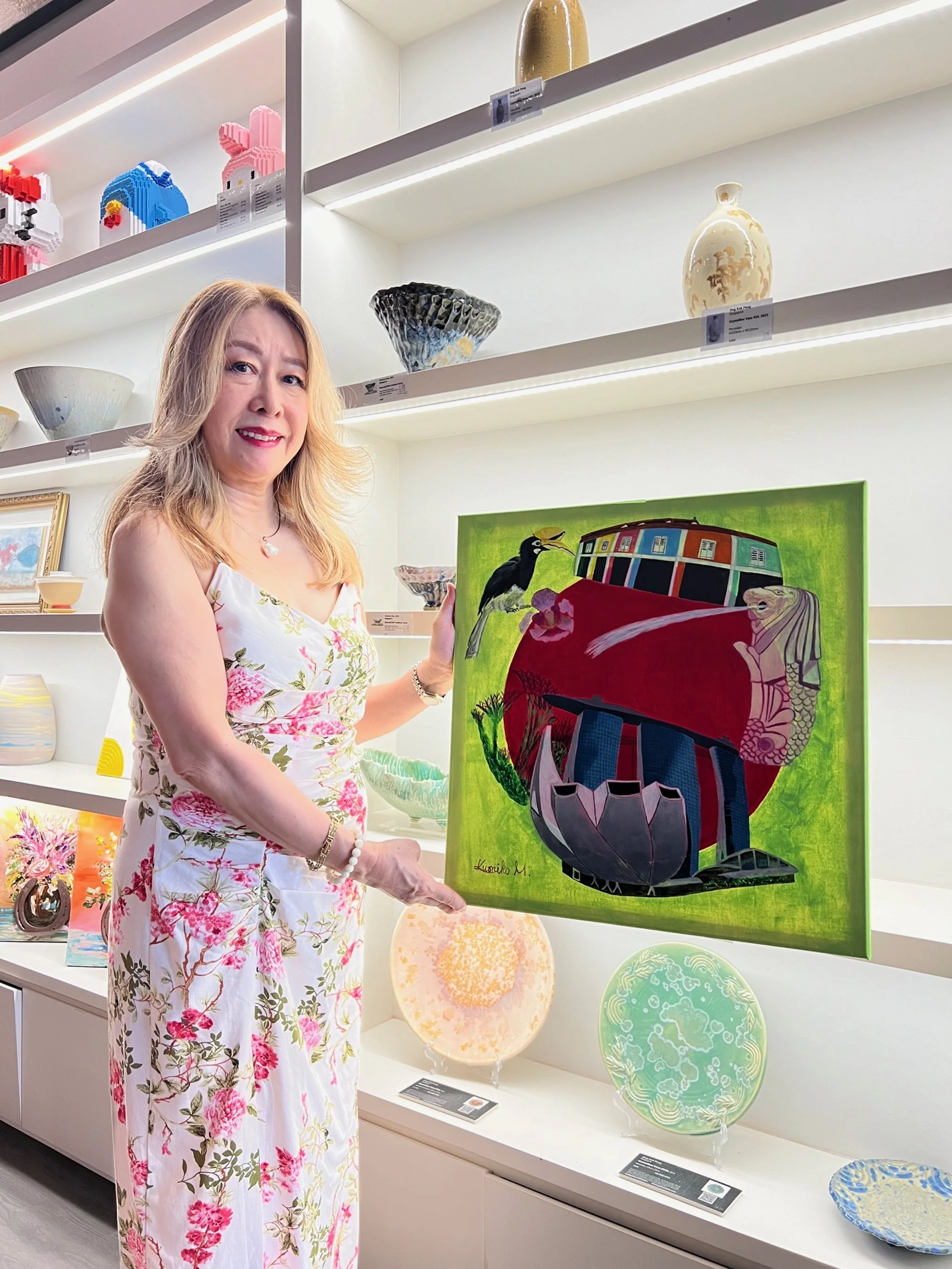 "Little Red Dot" Selected to be shown in "TOGETHER AS ONE UNITED PEOPLE --- Artist Showcase for National Day 2024 Exhibition at Living With Art till Aug. 31st!!