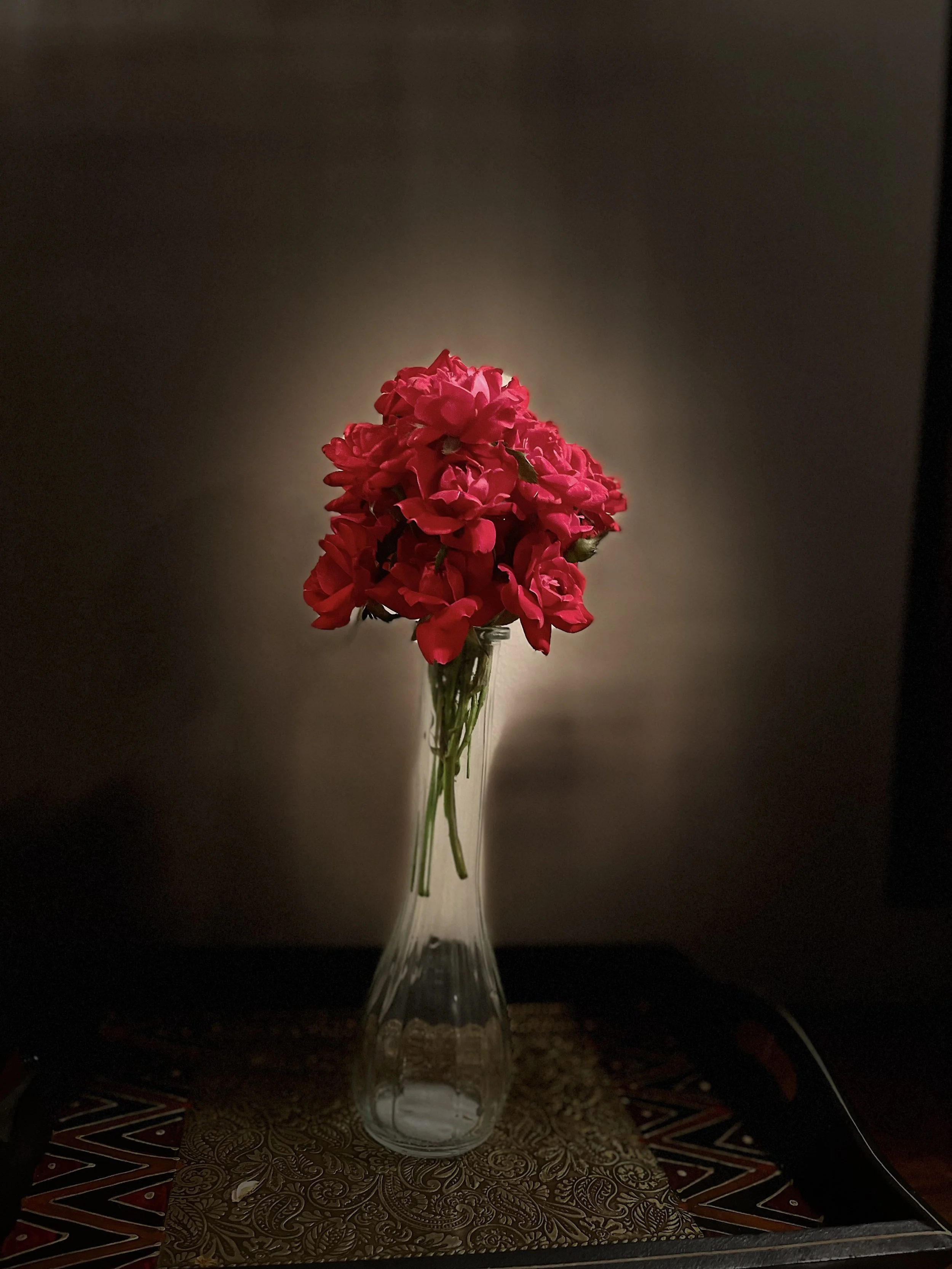 Elegant Red Rose Centerpiece Bouquet