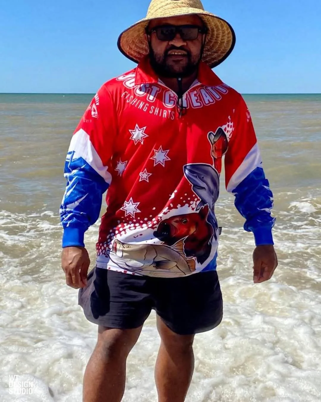 Fishing Addict - Red & Blue