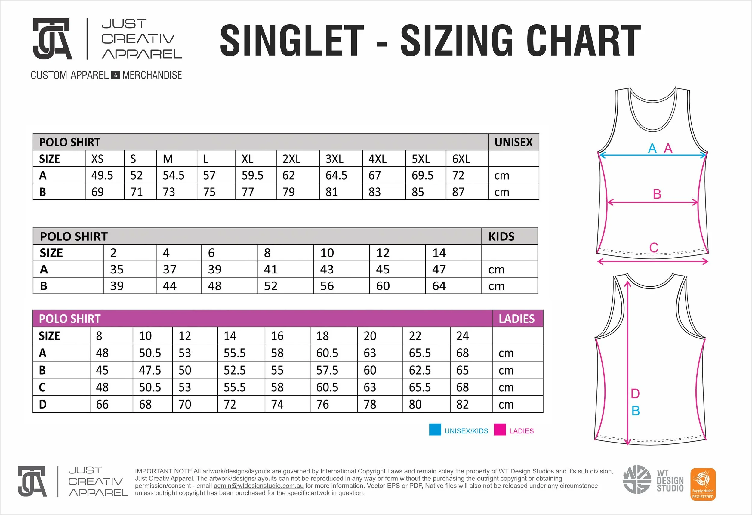 JUST CREATIV APPARELS - SIZING CHARTS - 2026 - SINGLETS.jpg