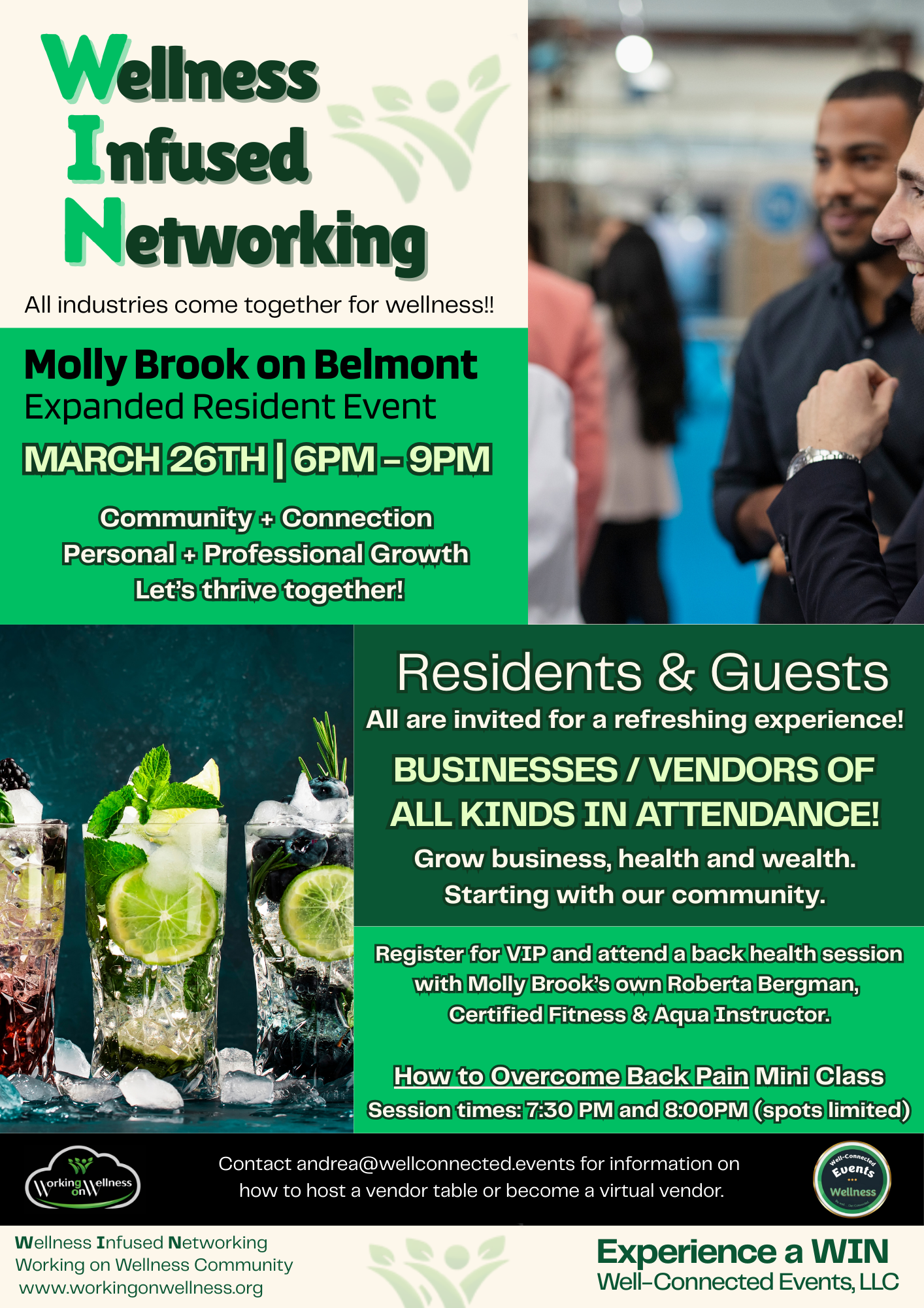 WIN: Wellness Infused Networking @ The Molly Brook Luxury Clubhouse
