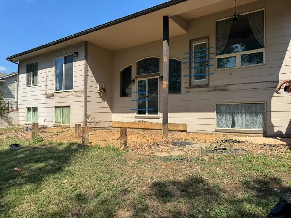 After deck removal in Wichita, KS: deck torn down and debris hauled away