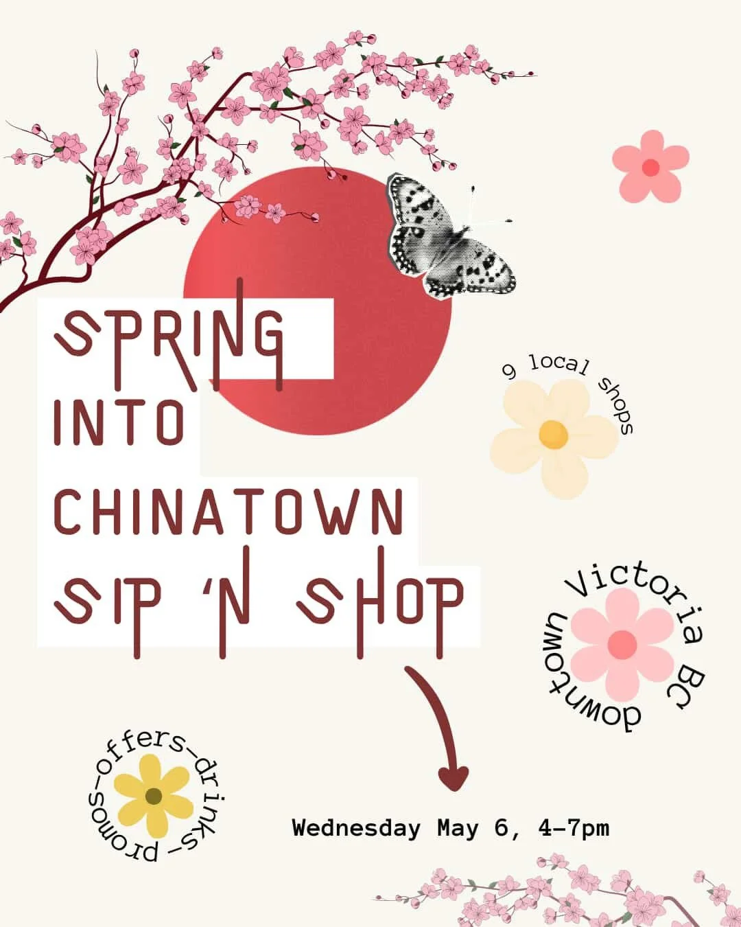 SAVE THE DATE! 🌸🐲
Chinatown is blooming and we&rsquo;re celebrating with a night of sipping, shopping, and community love. Nine local shops, one beautiful neighbourhood, and a whole lot to discover ❤️

Join us for our Spring Into Chinatown 🌸 Sip +