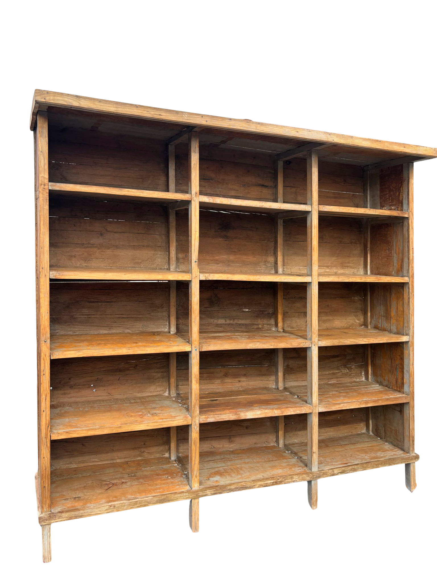 Antique Pine Shelving Unit
