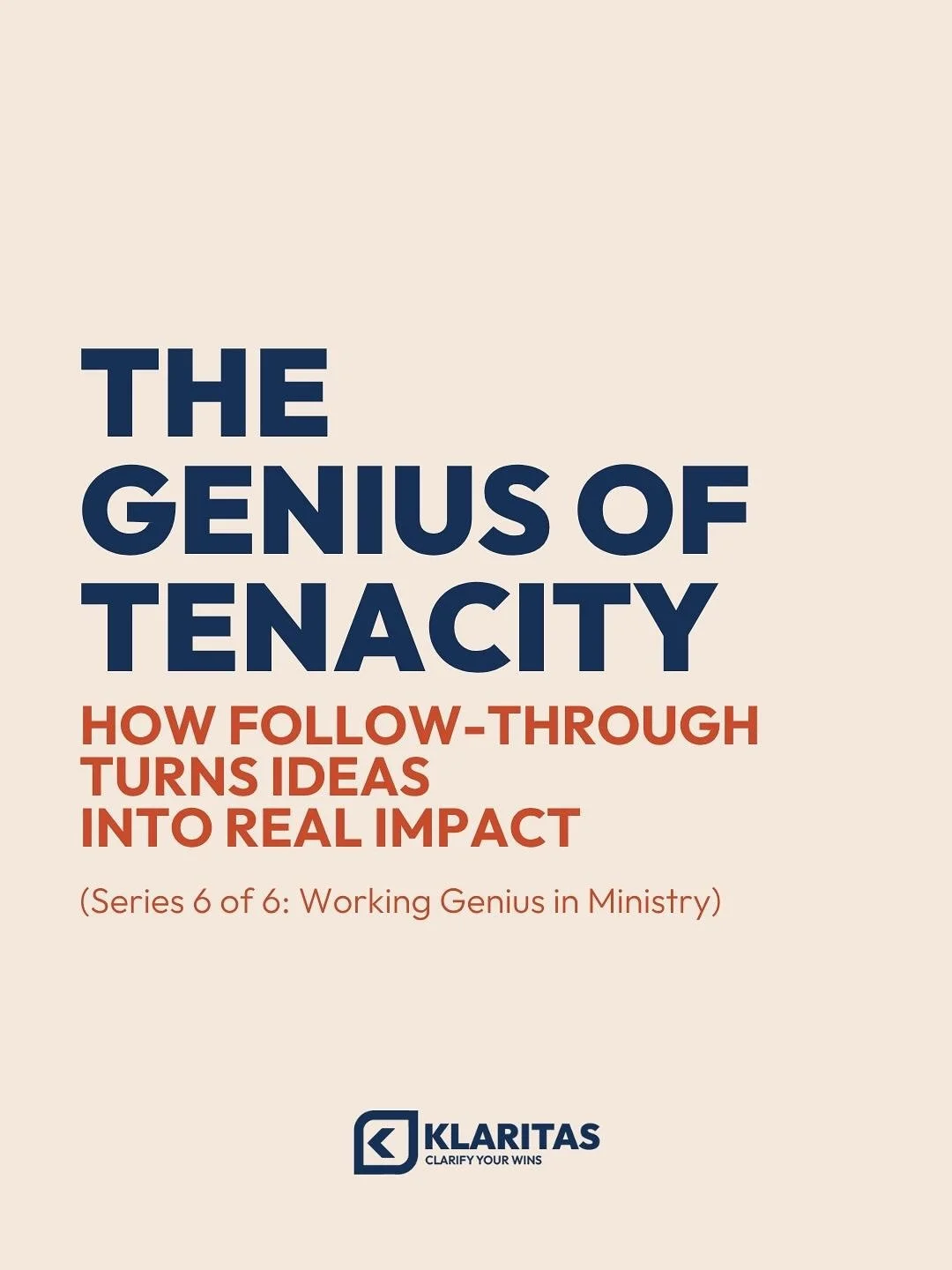 Always the One Chasing the Finish Line?
If you&rsquo;re the one still pushing while everyone else has moved on, Tenacity might be your Working Genius.

You&rsquo;re the closer.
The finisher.
The one who makes sure things actually get done.
But carryi
