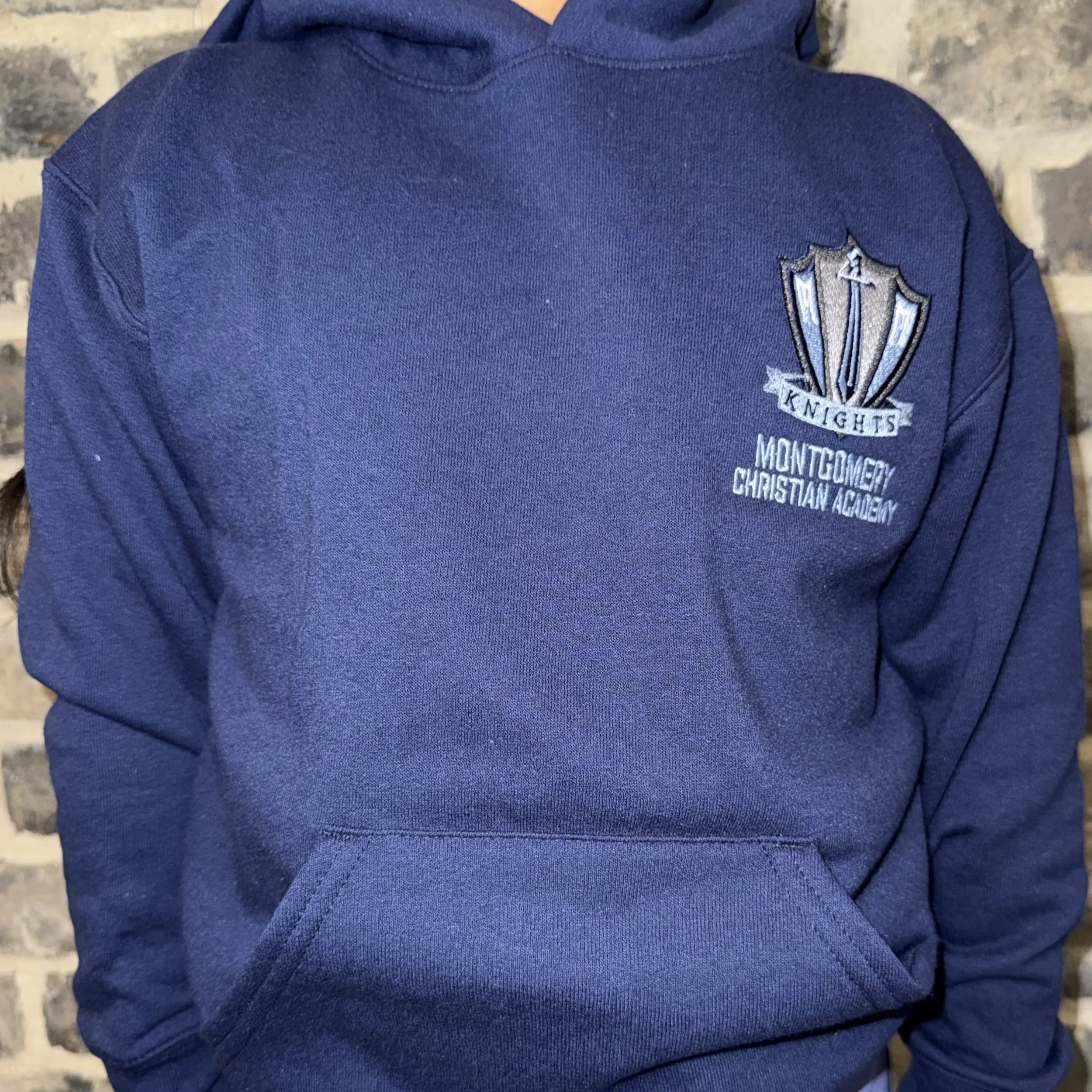 Youth Academic Logo Hoodie - Navy