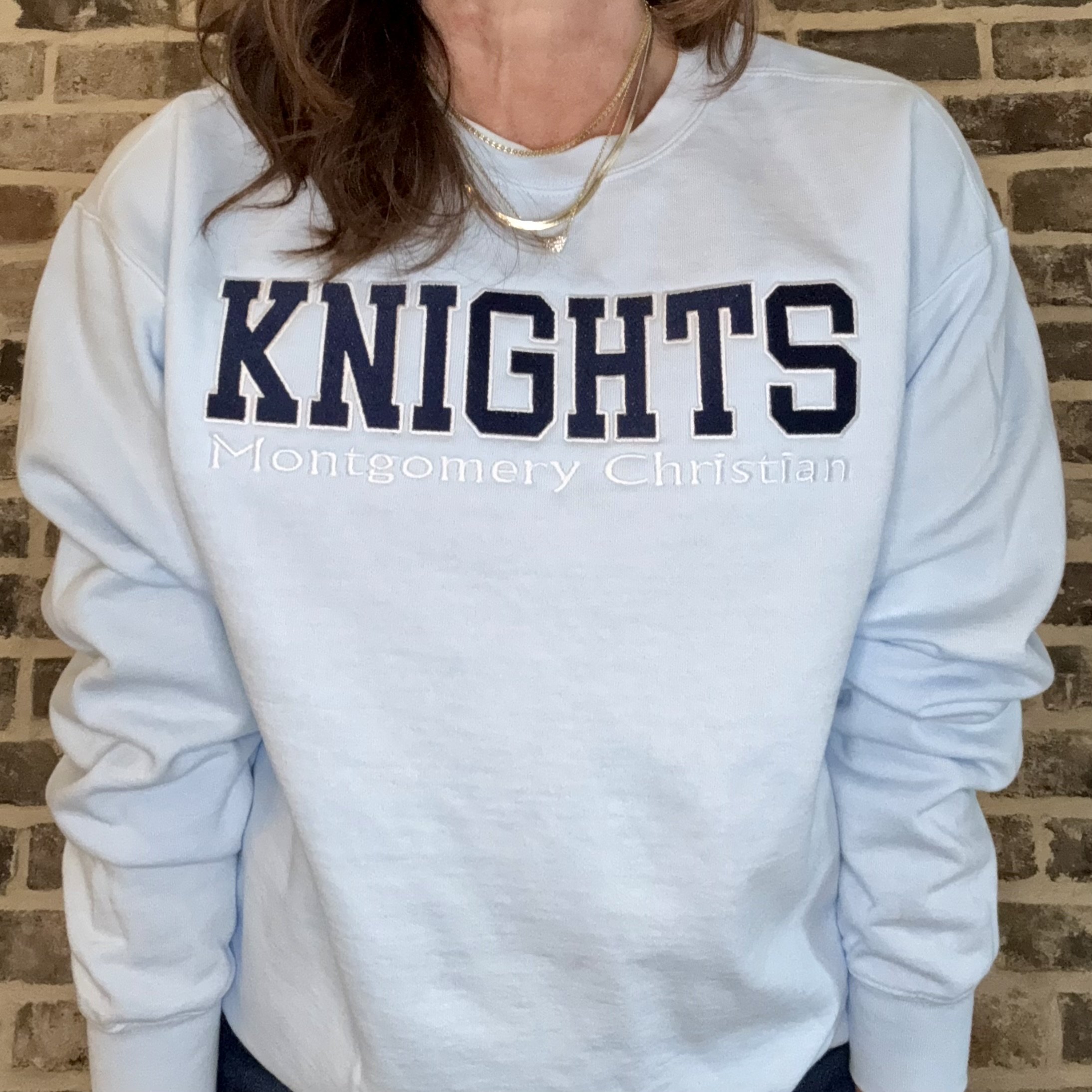 Adult D1 Recruit Crewneck Sweatshirt - Light Blue
