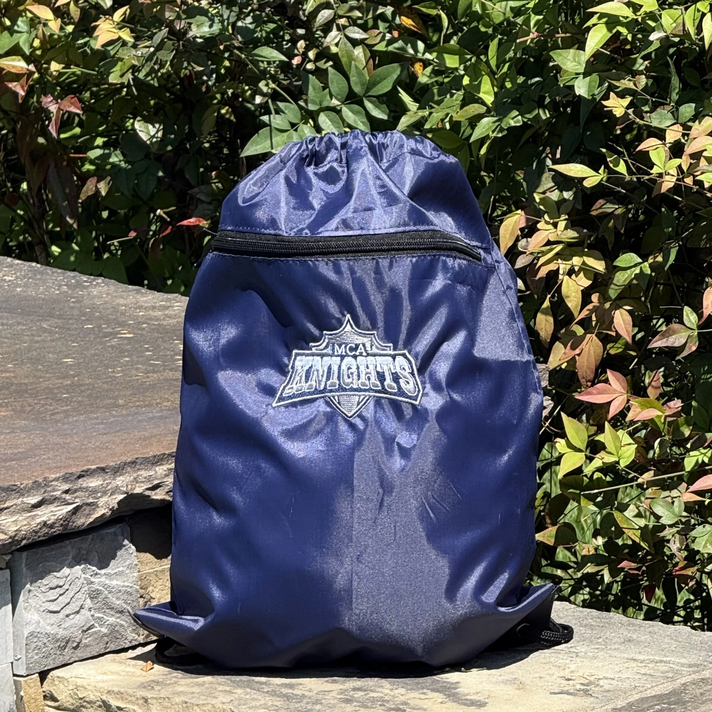 Knights Nylon Cinch Sack Backpack- Athletic Logo