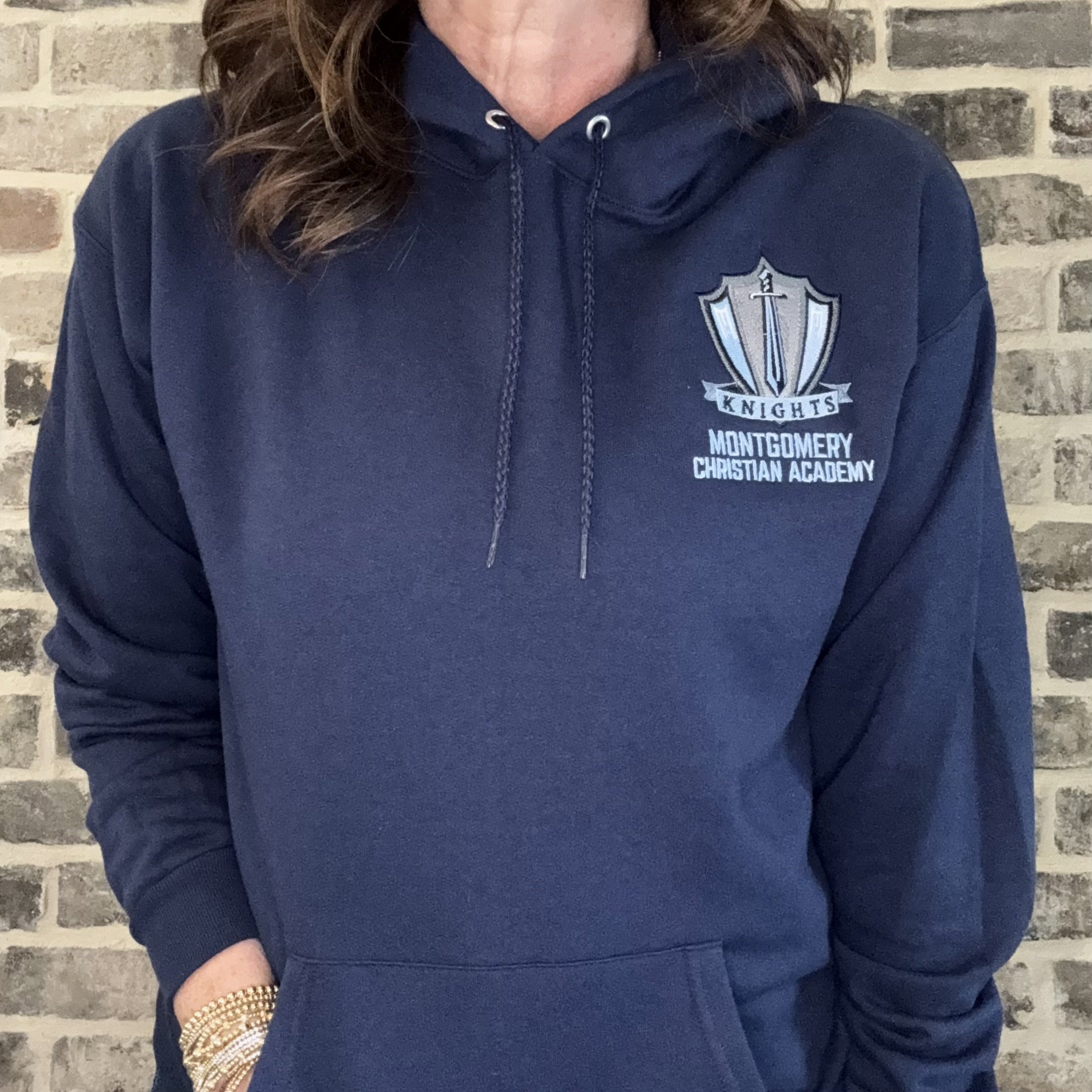 Adult Academic Logo Hoodie - Navy