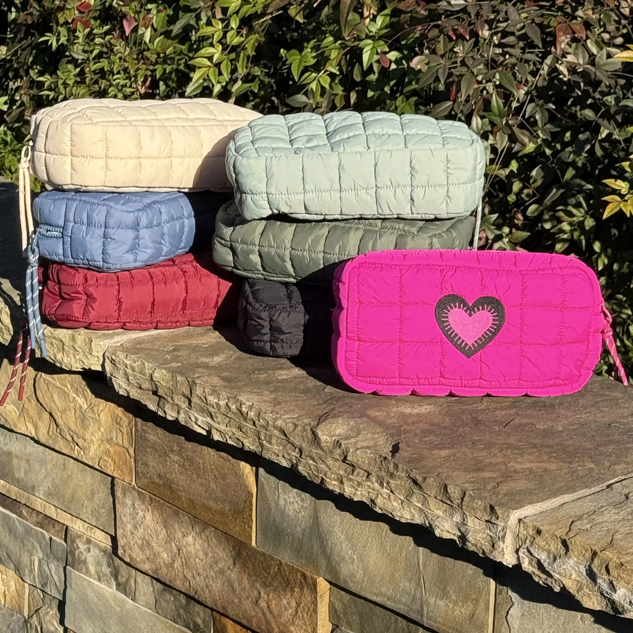 Customizable Quilted Puffy Cosmetic/Toiletry Bag