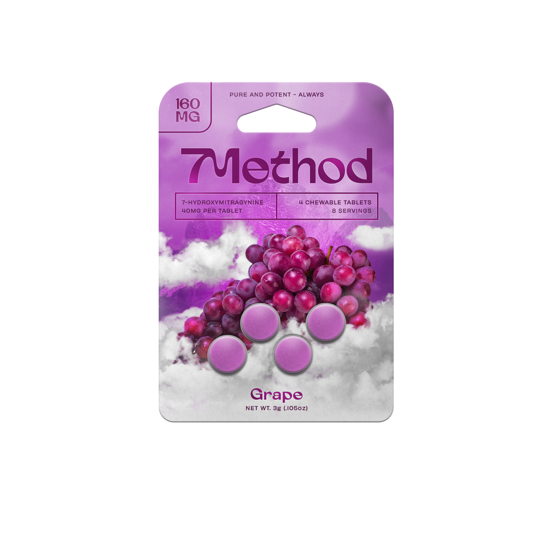 4-Count / 160mg / Grape