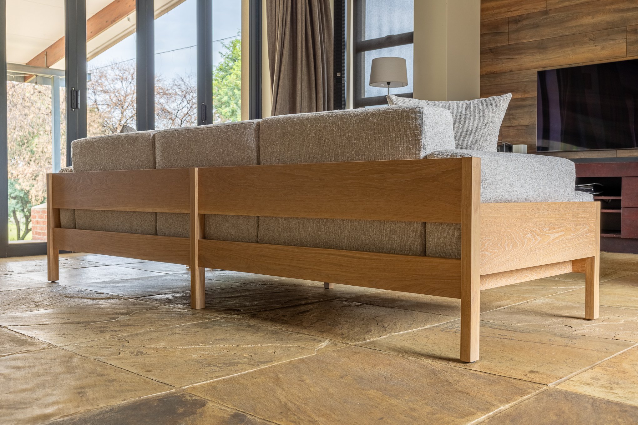 Japanese inspired Oak sofa