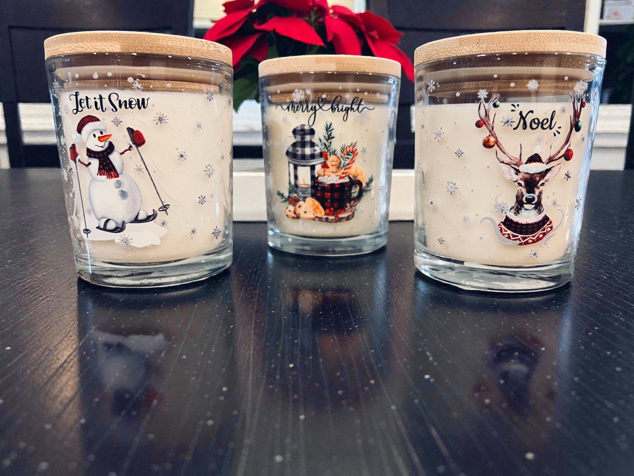 Christmas Glass Jar Candle