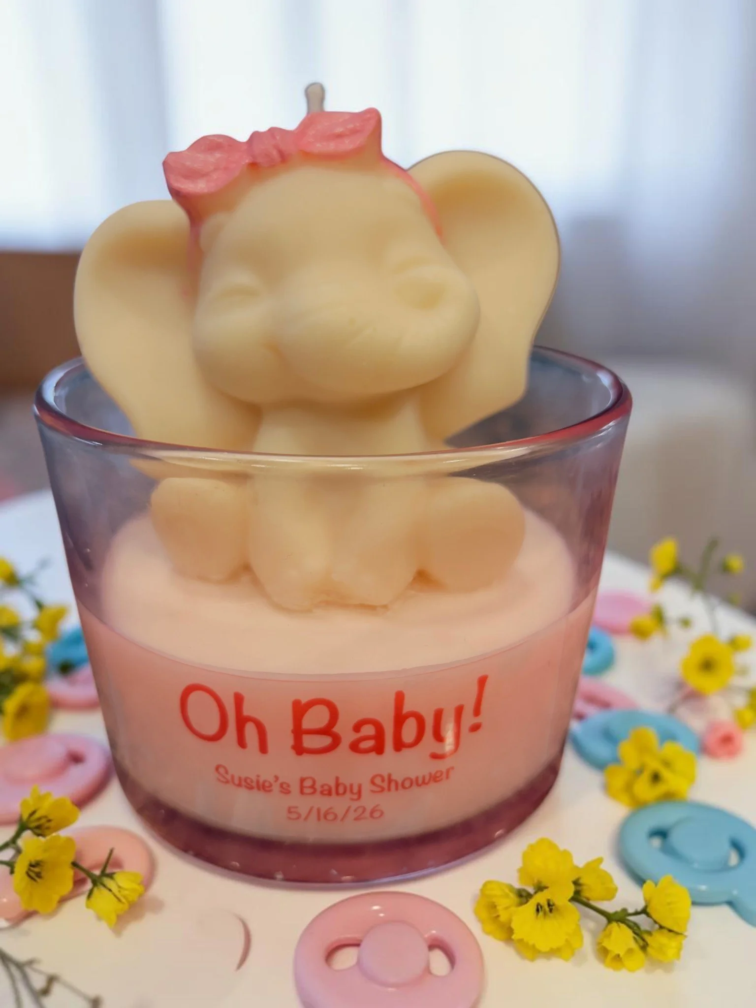 Custom Baby Shower Candles