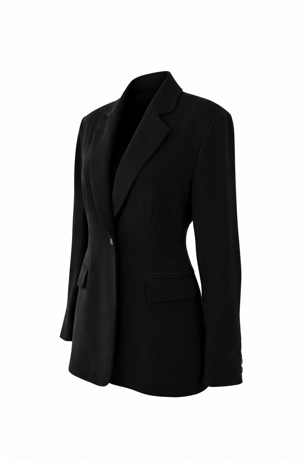 Style - BK26020 , Description - LADY B FITTED JACKET  , Material - BANANA CREPE  NYLON SATIN (2).png