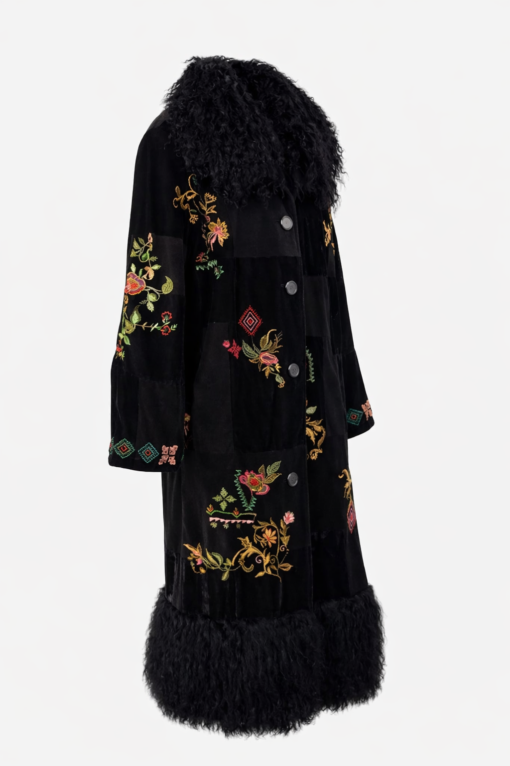 Style - BK26019 , Description - NORA PATCHWORK , Material - SUEDE  VELVET  NYLON SATIN  , Colour .png