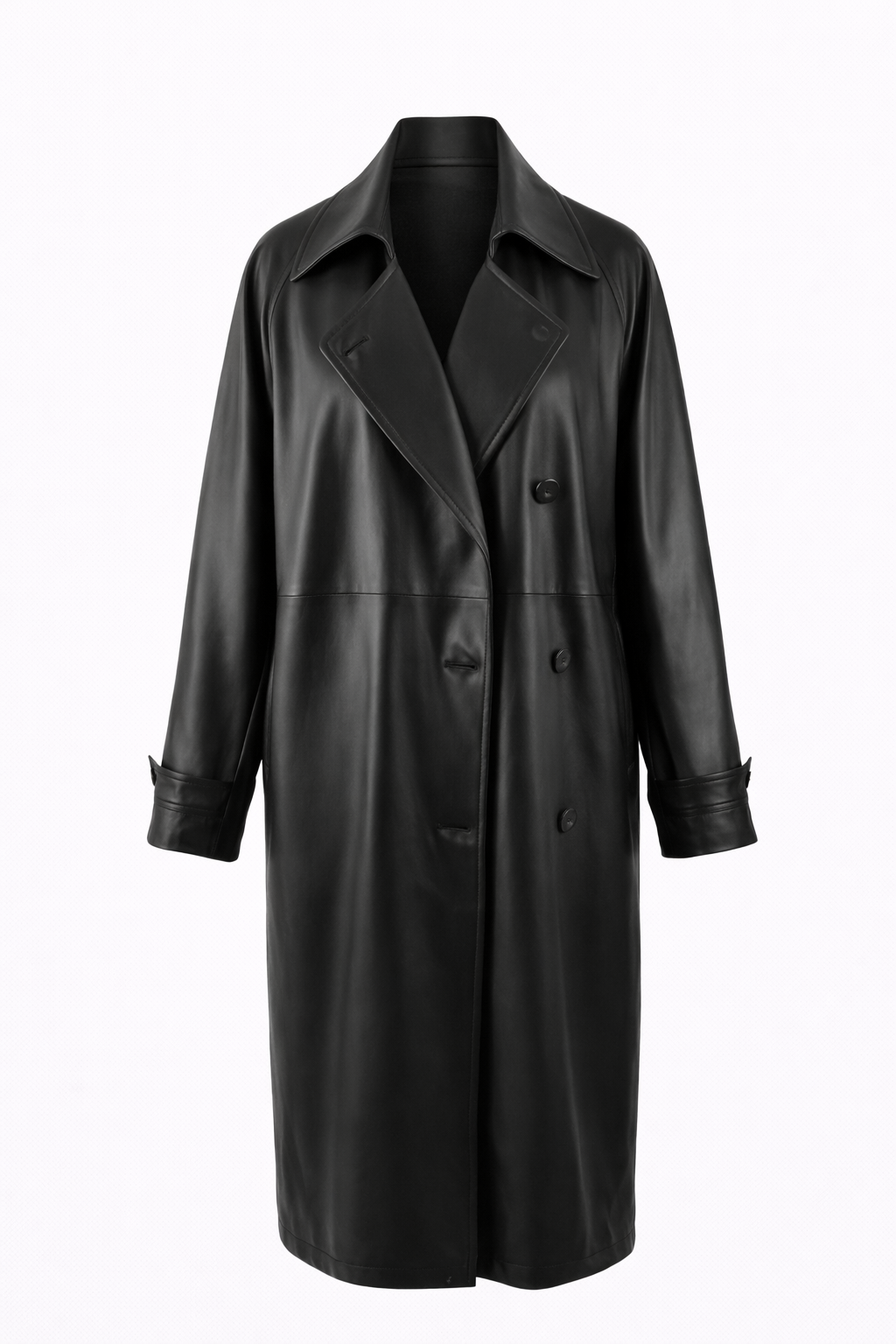 Style - BK26016 , Description - RAGLAN TRENCH  , Material - LEATHER  CHECK  NYLON SATIN  , Colou.png