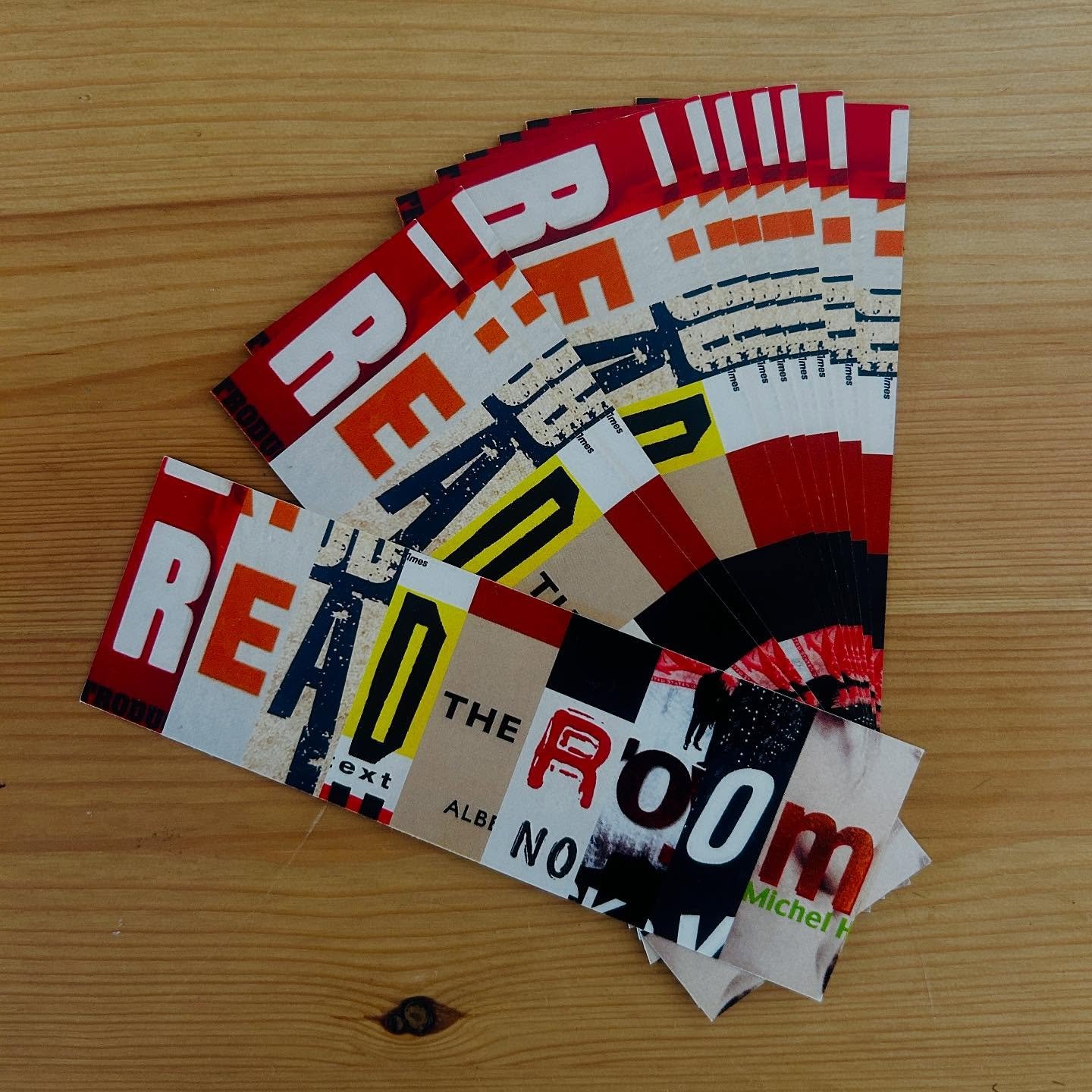 I designed these bookmarks for our book club @readtheroombne 
They were a massive success. You can have one too but you must join the club.