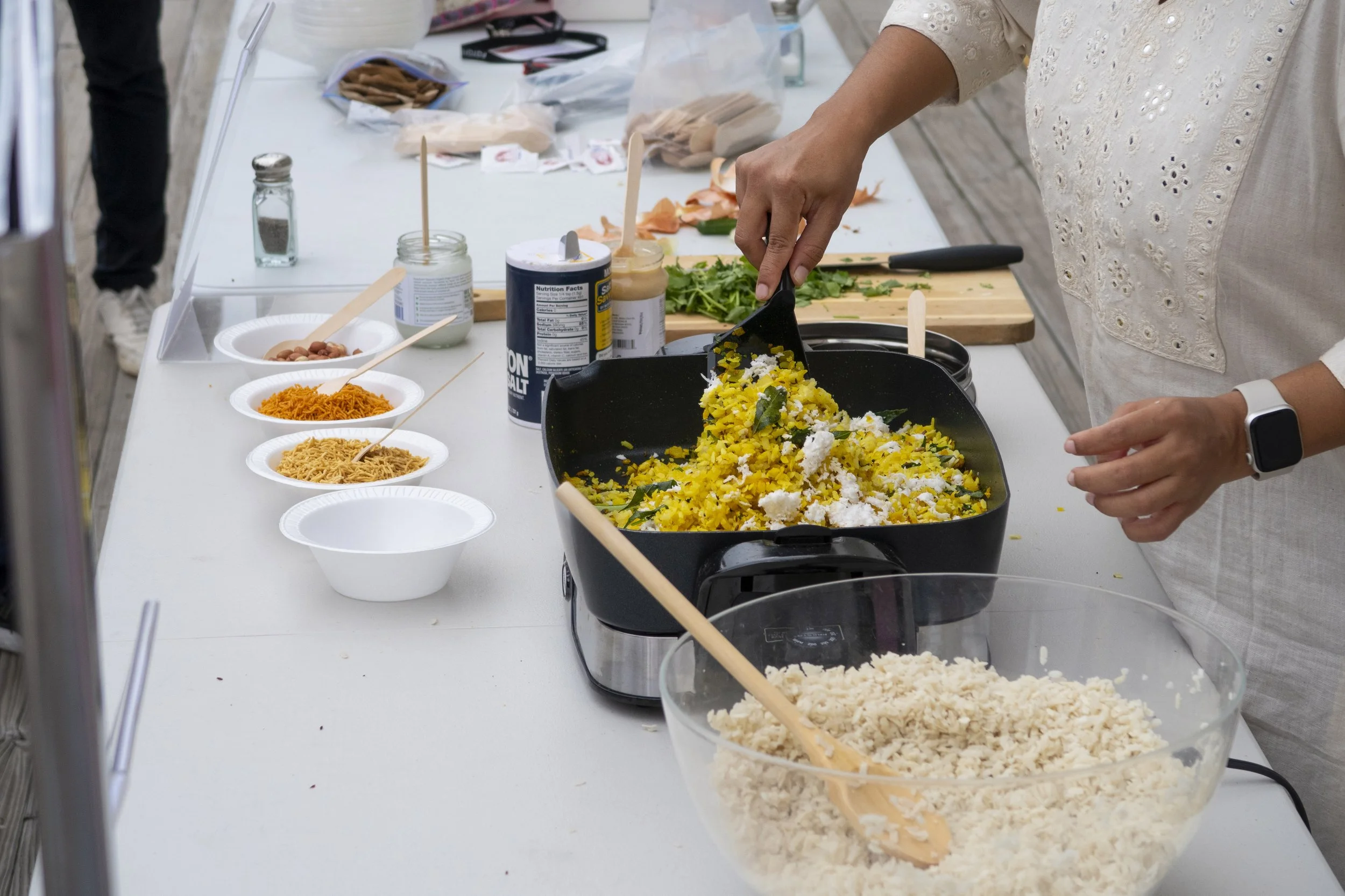 Cooking 'Pohe' at Fotofest Houston_Latkar Yashoda_06 - yashoda latkar.jpg