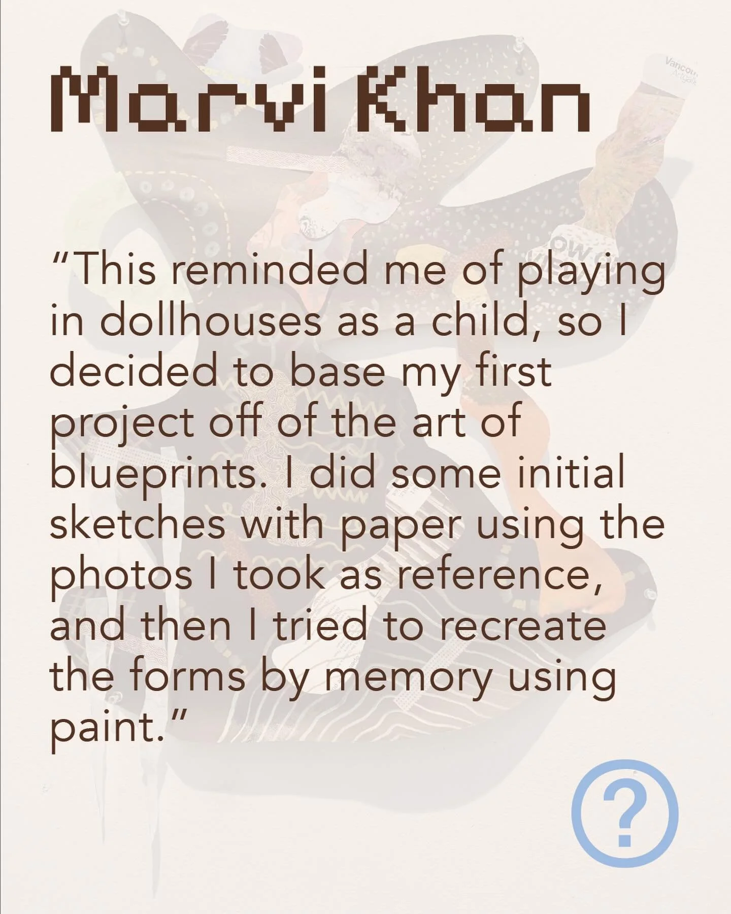 @uhkechi - I am a Pakistani-Canadian artist born in Milton, Ontario. I now reside in Vancouver, British Columbia. I have recently completed my Bachelor of Fine Arts in Visual Arts at Emily Carr University of Art + Design. I am currently pursuing my M