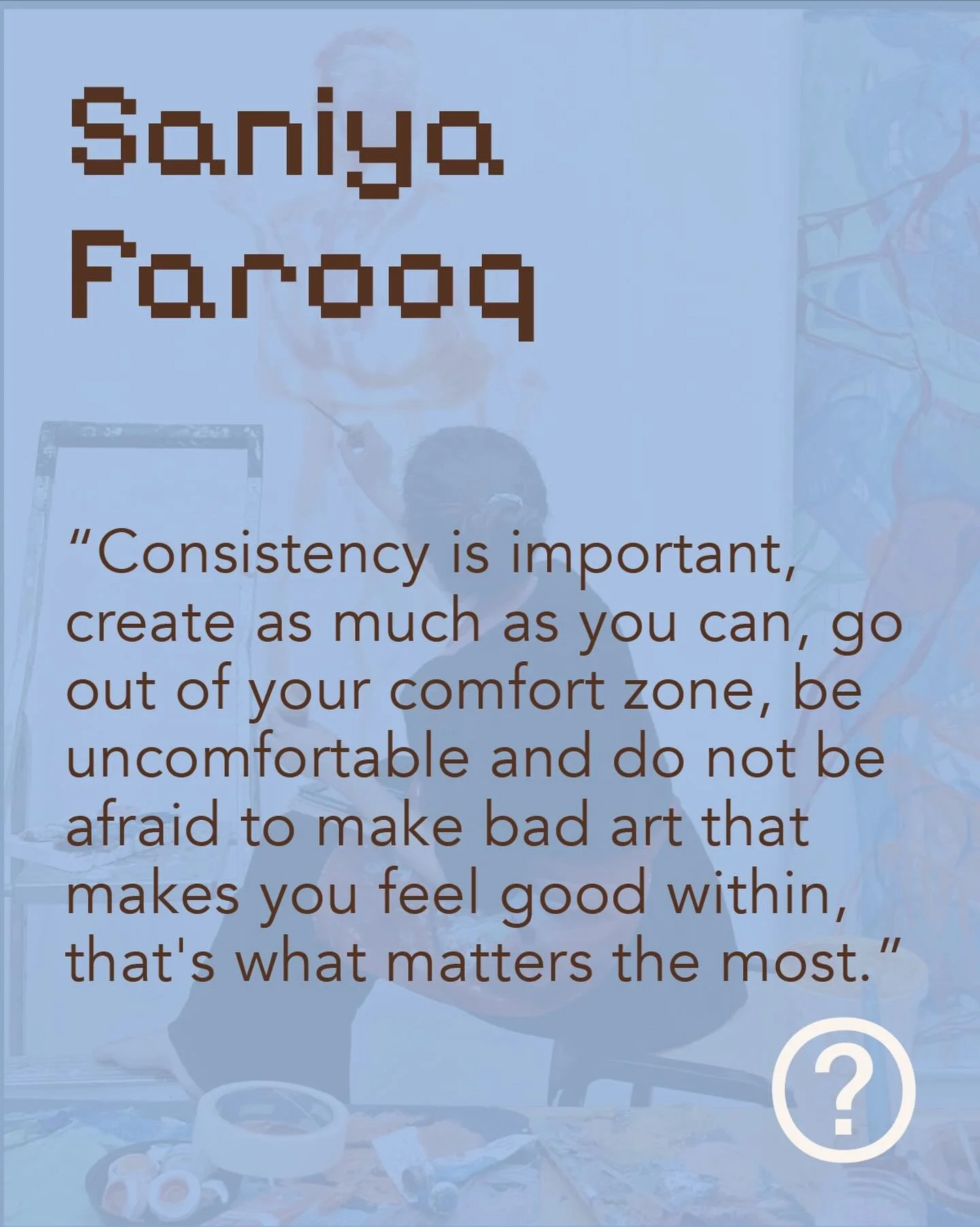 @artconsole - Saniya Farooq, a visual artist from Pakistan, currently based in the UK. Completed her Masters in Fine Arts, with a Distinction from UCA. She is a painter with a multidisciplinary approach, and explores the dynamic interplay of traces, 