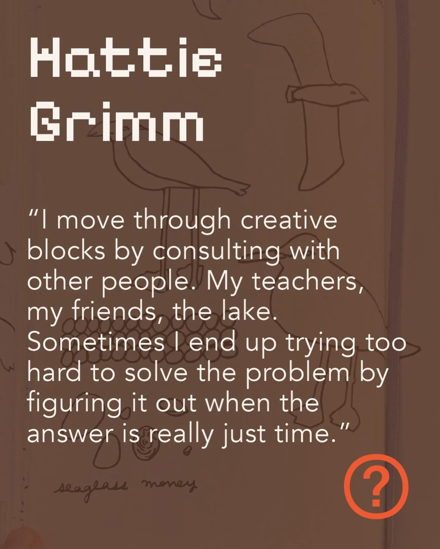 @art.hat - Birds migrate thousands of miles into the unknown together, trusting there are better conditions ahead. When I stand on the shore of Lake Michigan and the only other people around me are birds, I learn that my animal body has this same ins