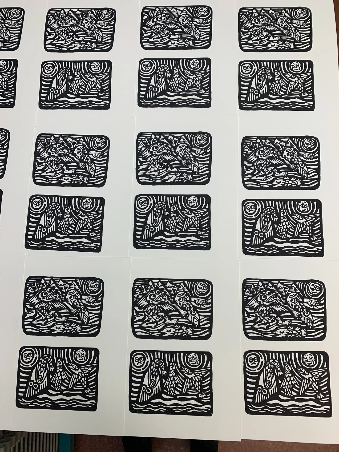 @NoMaxPrint - Printmaking is my medium of choice because it&rsquo;s all about process and resourcefulness. I carve, ink, and repeat&mdash;multiples multiplying, ideas evolving. The lineage of printmaking, from early woodcuts to mass media, makes it t