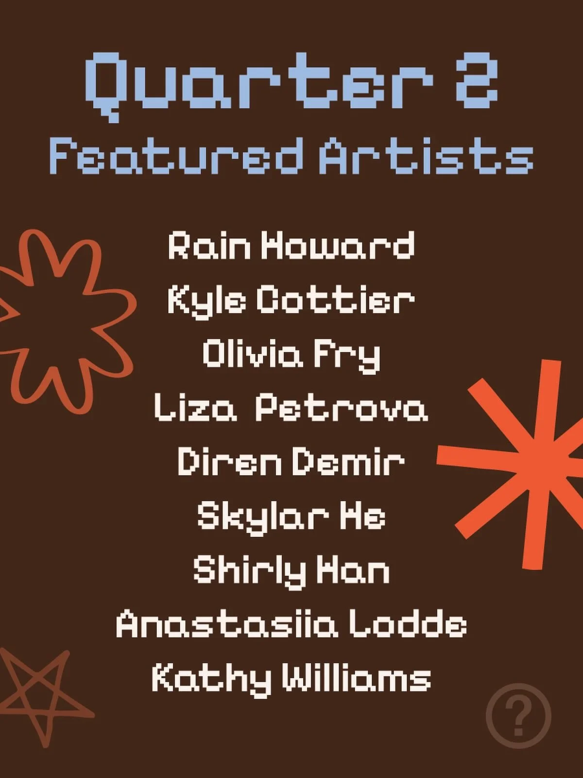 Announcement!! We&rsquo;re excited to share our Quarter 2 Featured Artists ✿ Starting next week, follow along as we highlight these creatives. We can&rsquo;t wait to share their practices with you!

⇢ Rain Howard (@just_call_me_rain_)
⇢ Kyle Cottier 