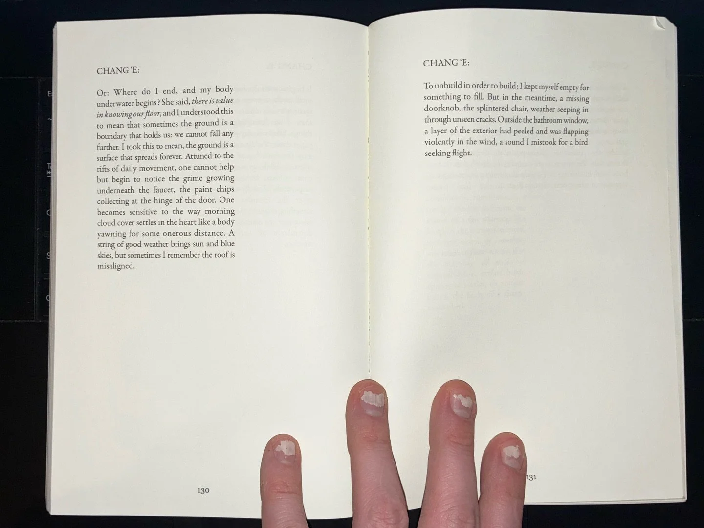 @kyle_cottier &ndash; I started gathering images for this section by thinking about what has quietly shaped my work over time. It became a mix of poets, artists, and memories of landscape. I included pages from Jennifer S. Cheng&rsquo;s Moon: Letters