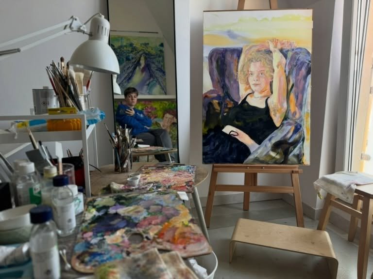 @mantychora &ndash; My work begins with research and with thinking an idea through in depth. I feel comfortable spending about a month on a work, and I like to work on several pieces in parallel, so that I have time to step back, consider the next st