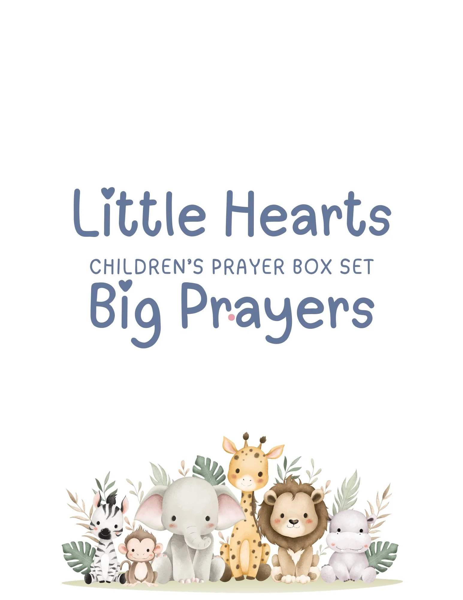 Little Hearts Big Prayers "Talking to God" Children's Card Set with BONUS "Ways God Talks" Card Set