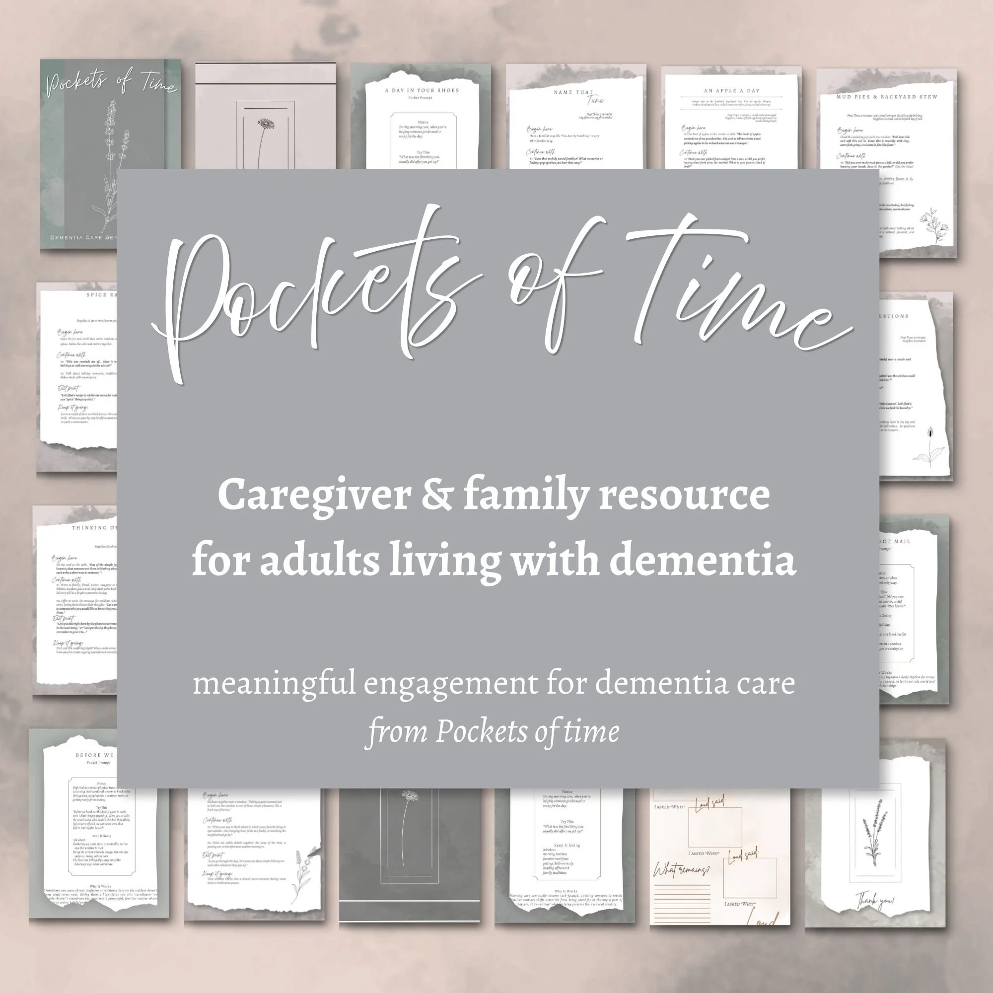 Dementia Activities for Adults | Sensory Memory Care Prompts (Digital Download)
