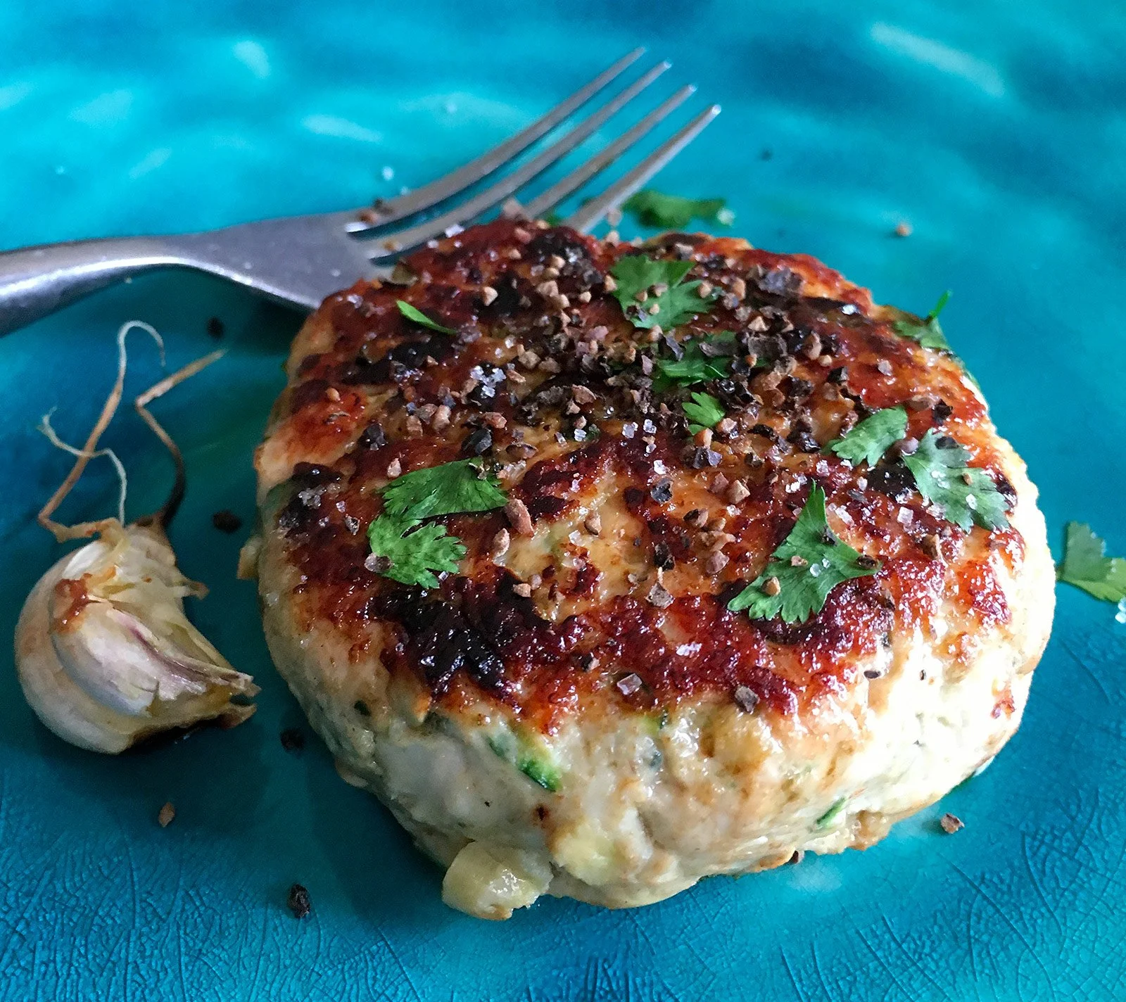 Burger di tacchino alle erbe con zucchina