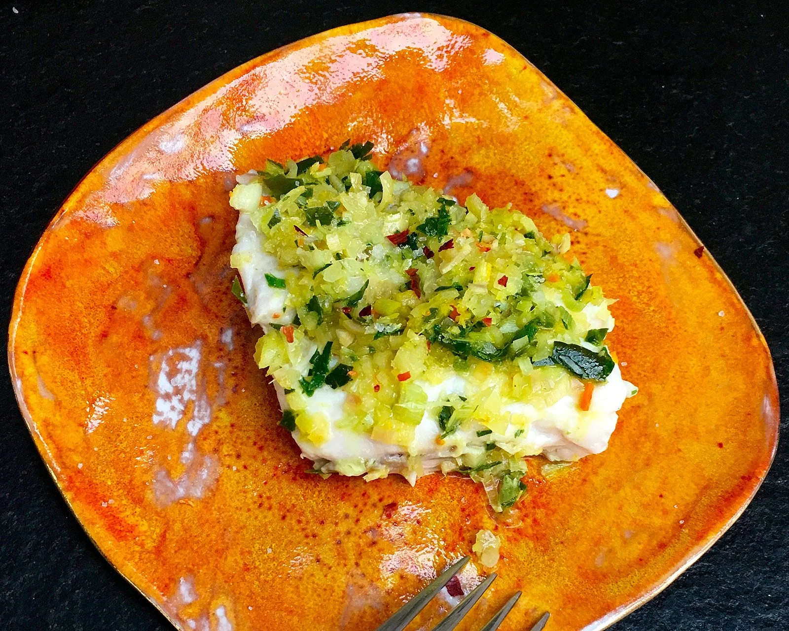 Filetto di pesce bianco alla balinese