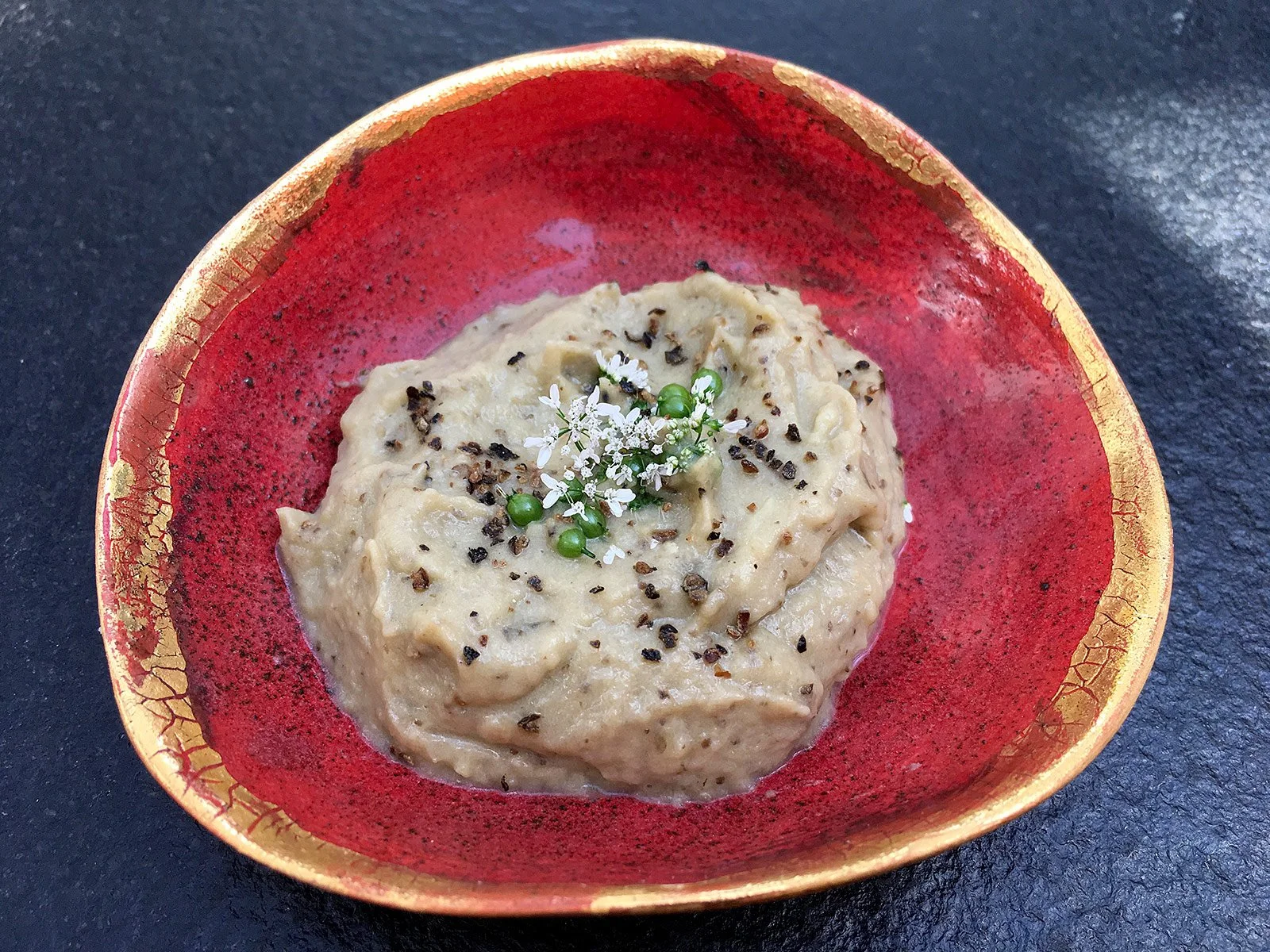 Crema di melanzana al coriandolo