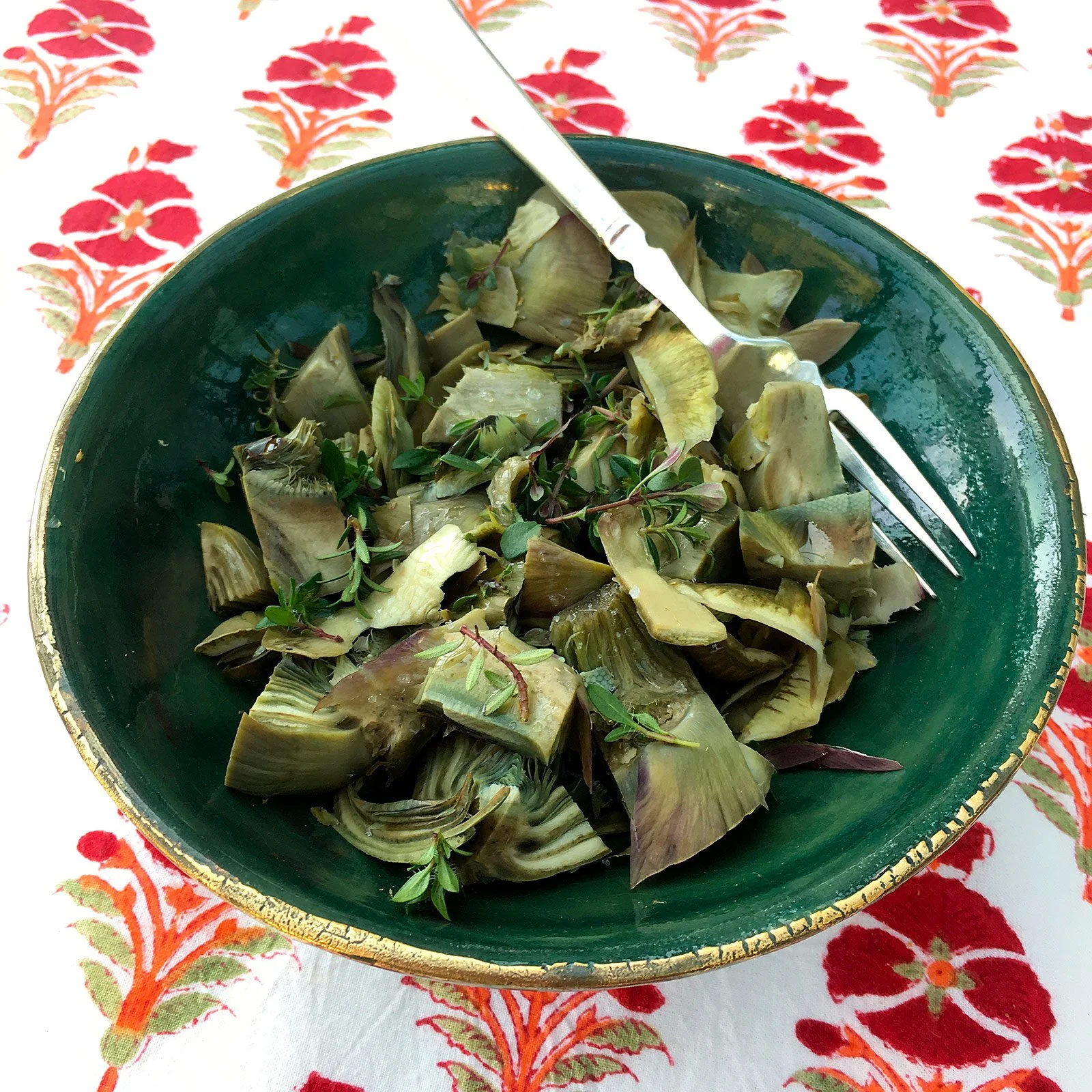 Carciofo cotto in insalata tiepida