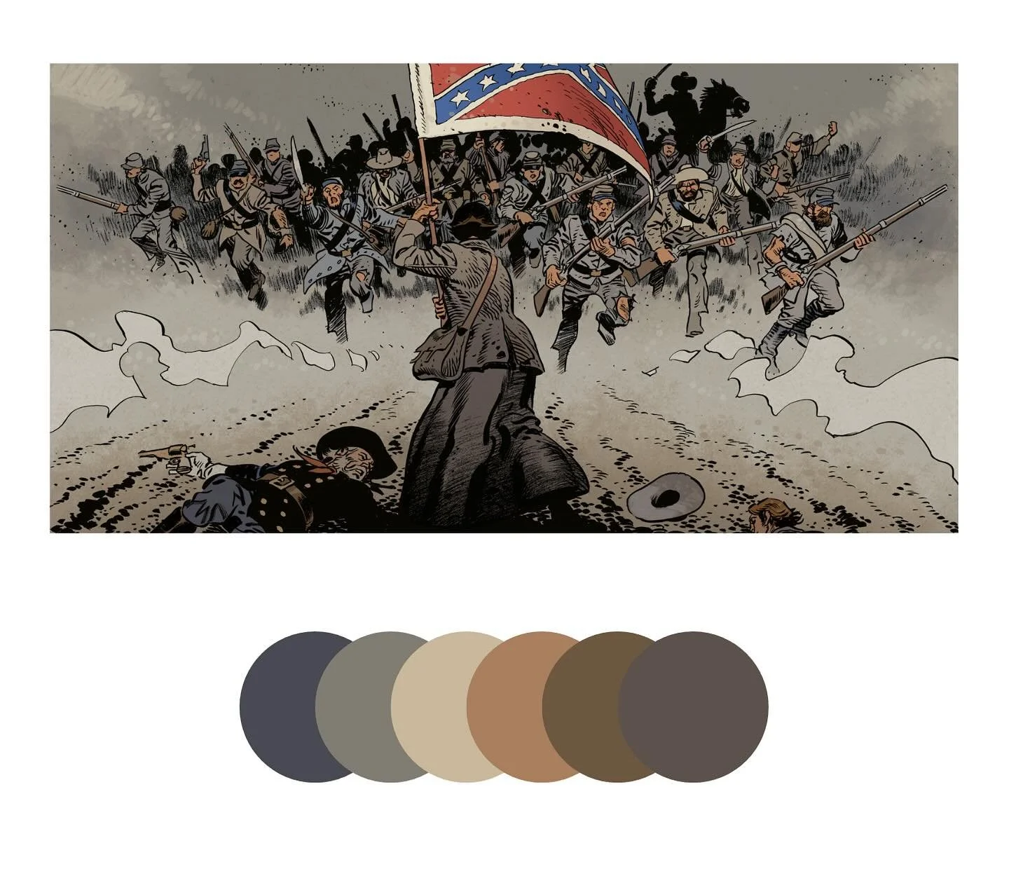 As I told a few days ago, something is cooking &hearts;️&hellip;. In the meanwhile, here is another palette of our new book, Undertaker 8, Le monde selon Oz. 

Drawing by @ralph_meyer_art 
.
.
.
.
.
.
.
.
#comics #bd #art #artist #artiste #dargaud #i