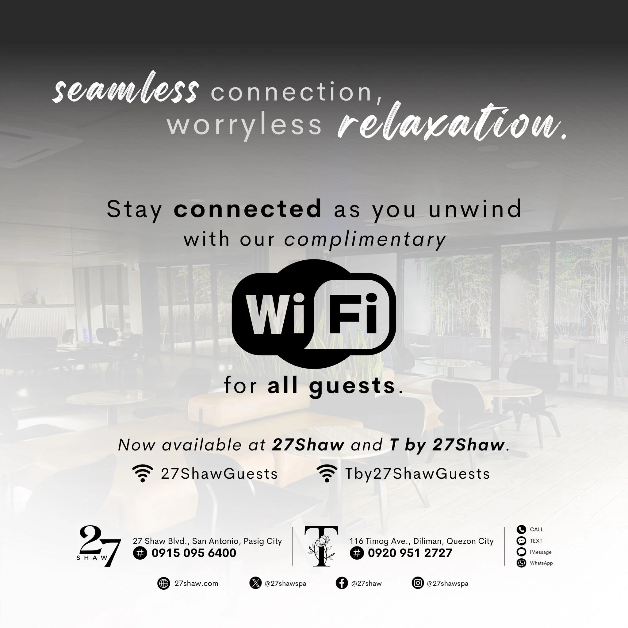 Complimentary Wi-Fi