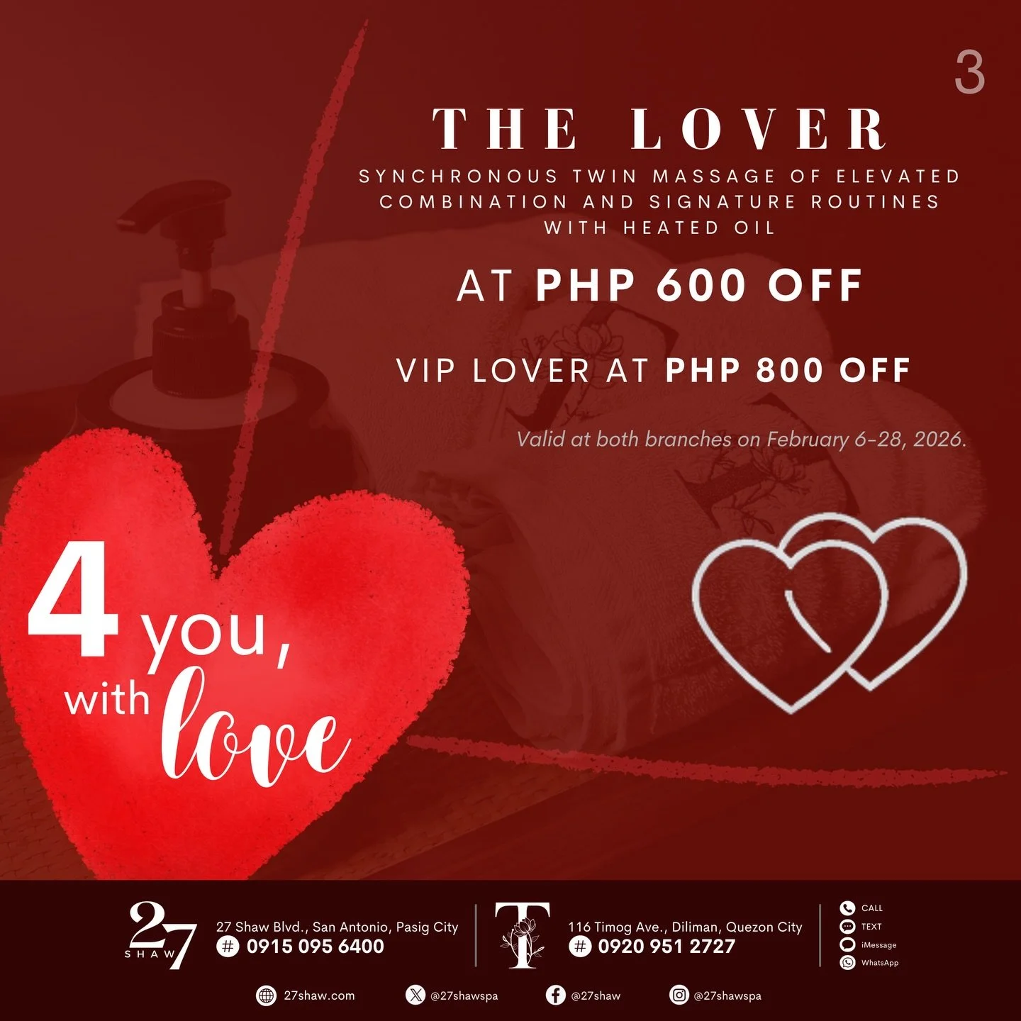 Feel the love. At a softer price. &mdash; &ldquo;4 you, with love&rdquo; ❤️

#ThisIs27Shaw
#Tby27Shaw